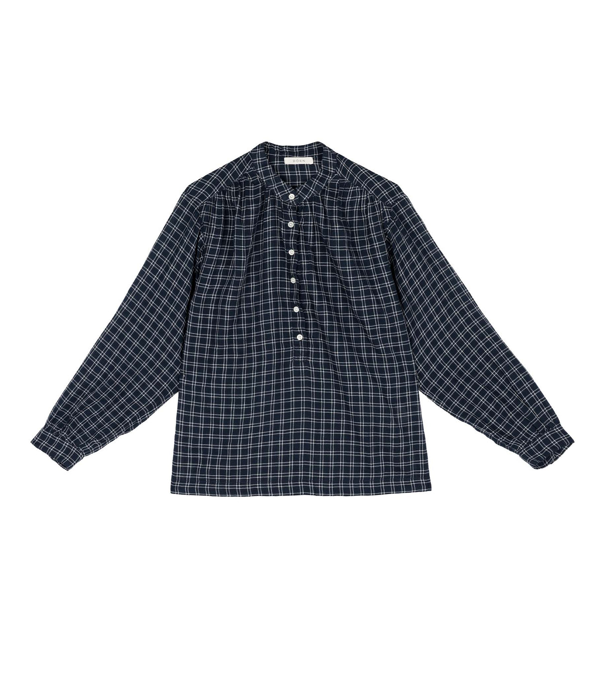 HMD -- HOLDE TOP -- BLEU COTTAGE PLAID view 4
