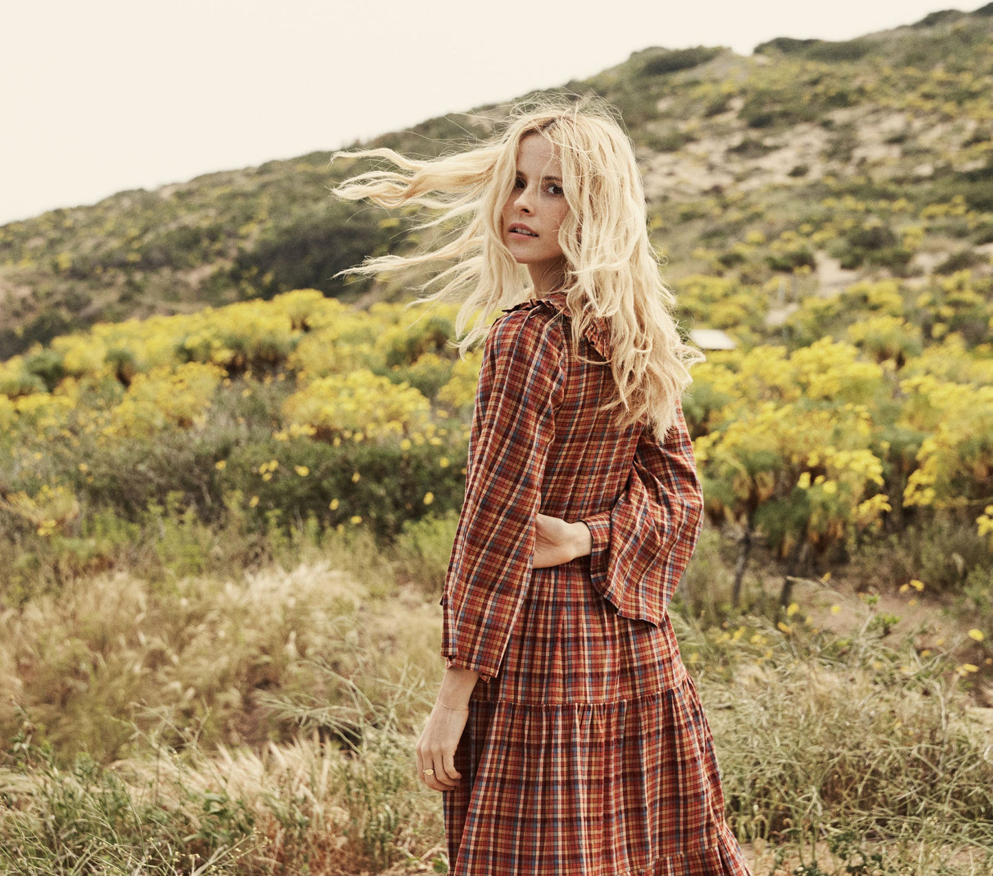 HMD -- HONEY DRESS -- BLUE AUTUMN PLAID