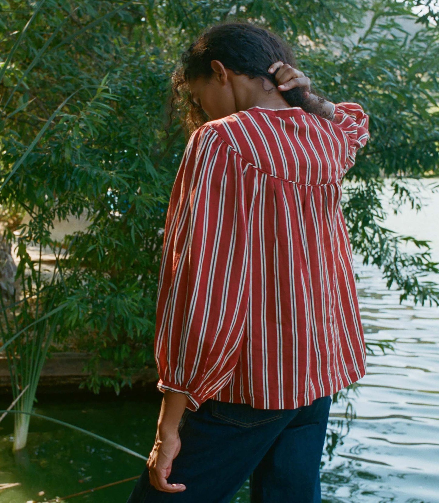 HMD -- IMANI TOP -- MONACO STRIPE
