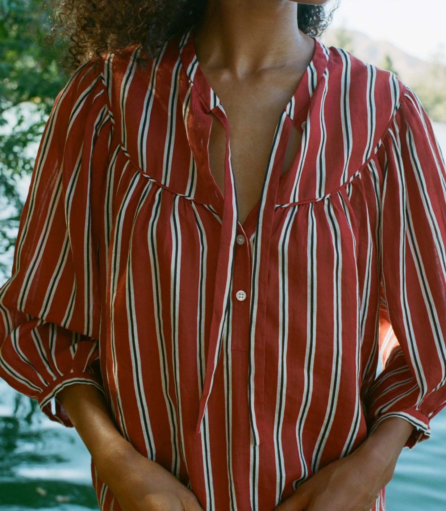 HMD -- IMANI TOP -- MONACO STRIPE