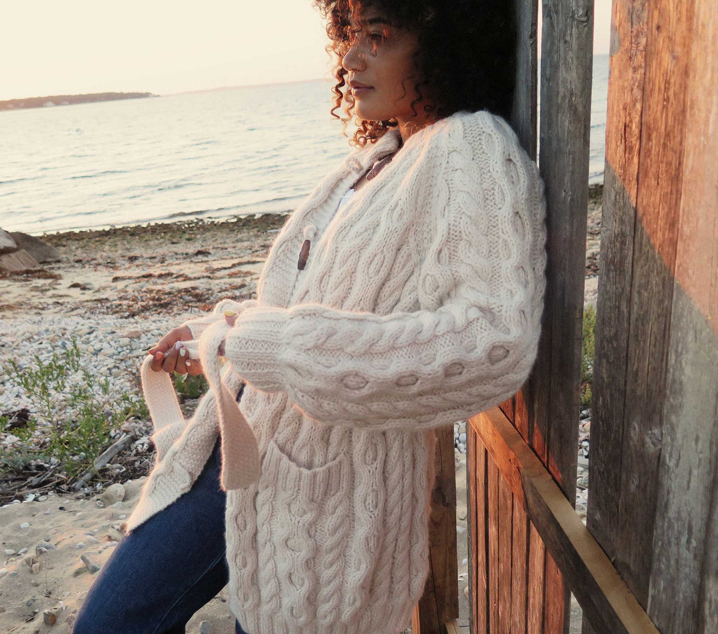 HMD -- BRIGHTON CARDIGAN SWEATER -- CREAM