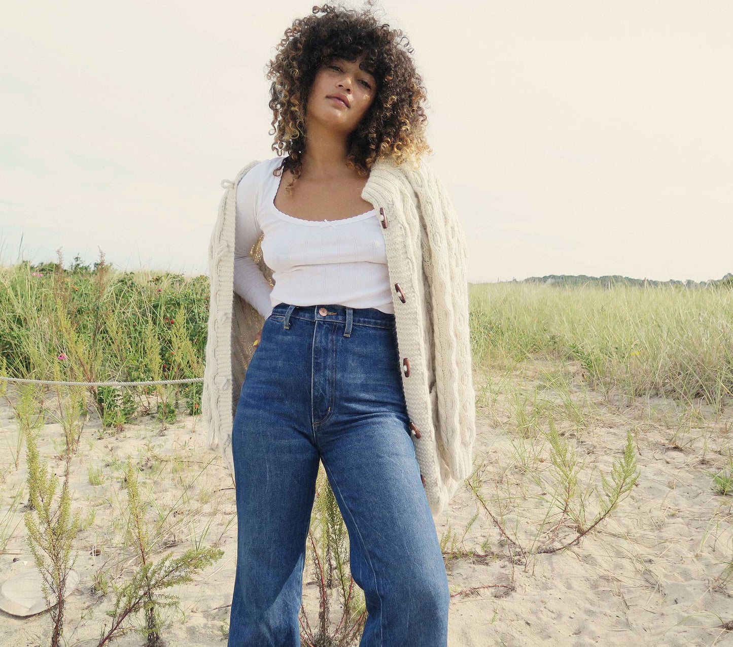 HMD -- BRIGHTON CARDIGAN SWEATER -- CREAM