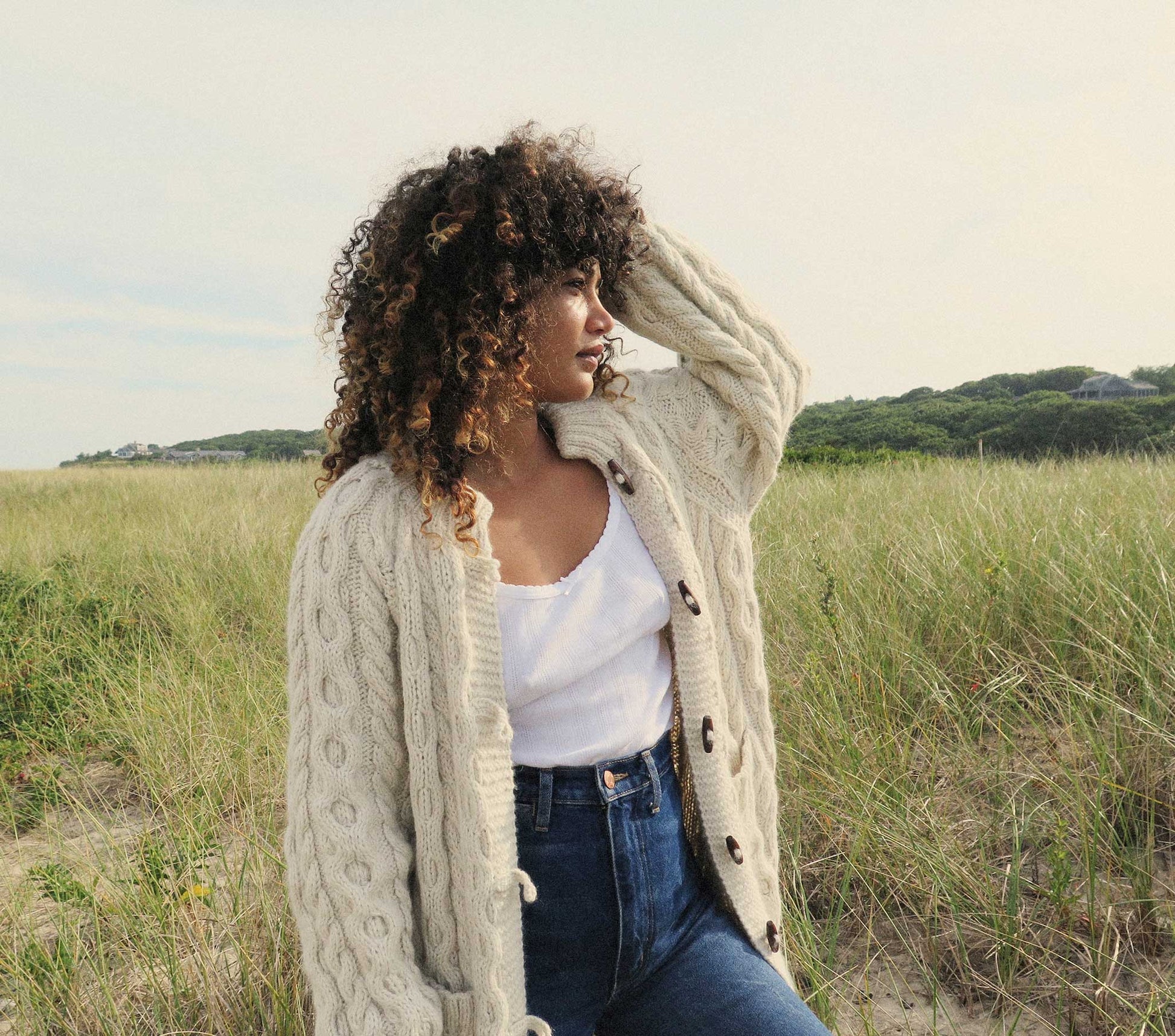 HMD -- BRIGHTON CARDIGAN SWEATER -- CREAM view 9