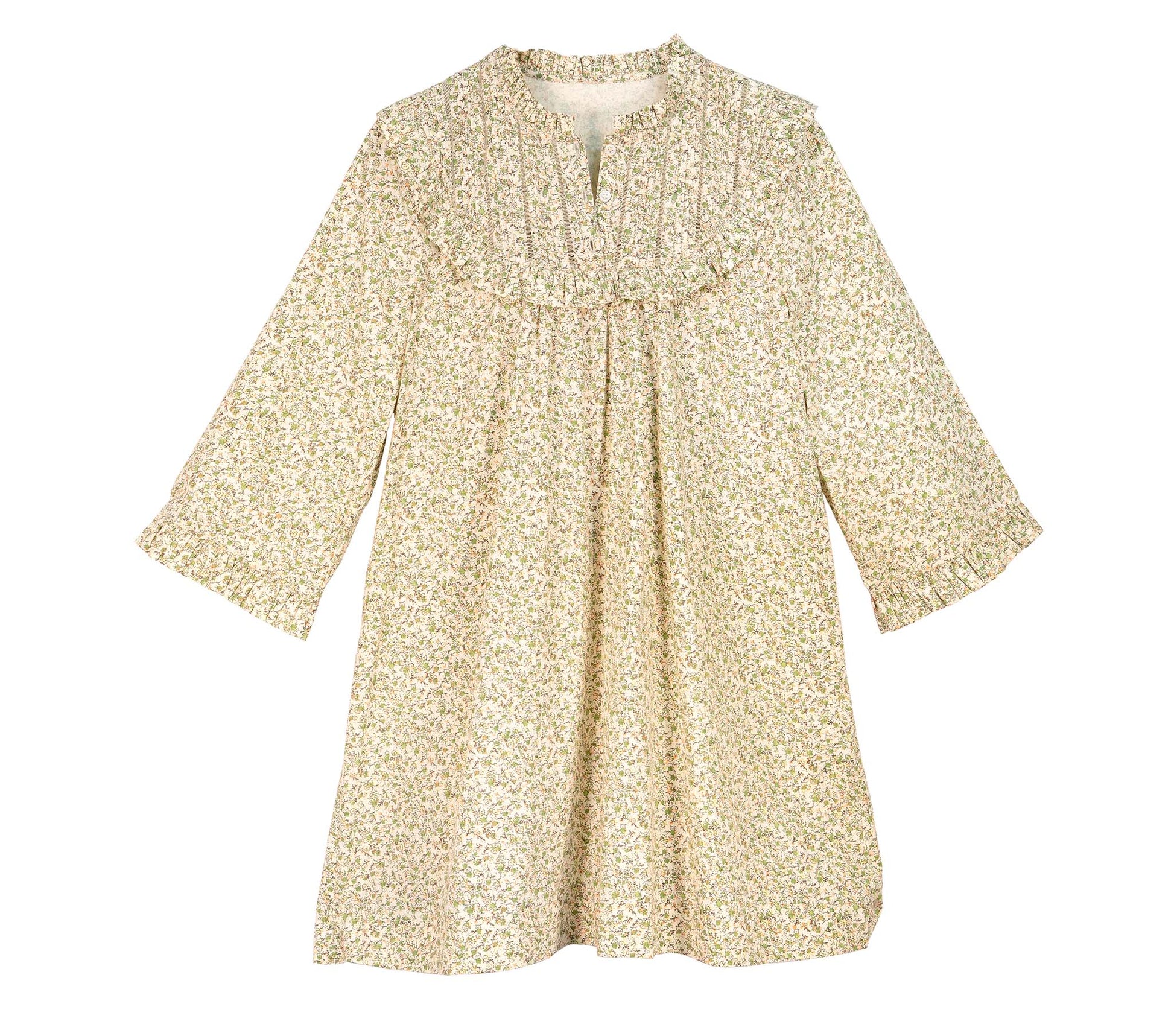 HMD -- ISLA DRESS -- GREEN SUMMER NECTAR PRINT view 1
