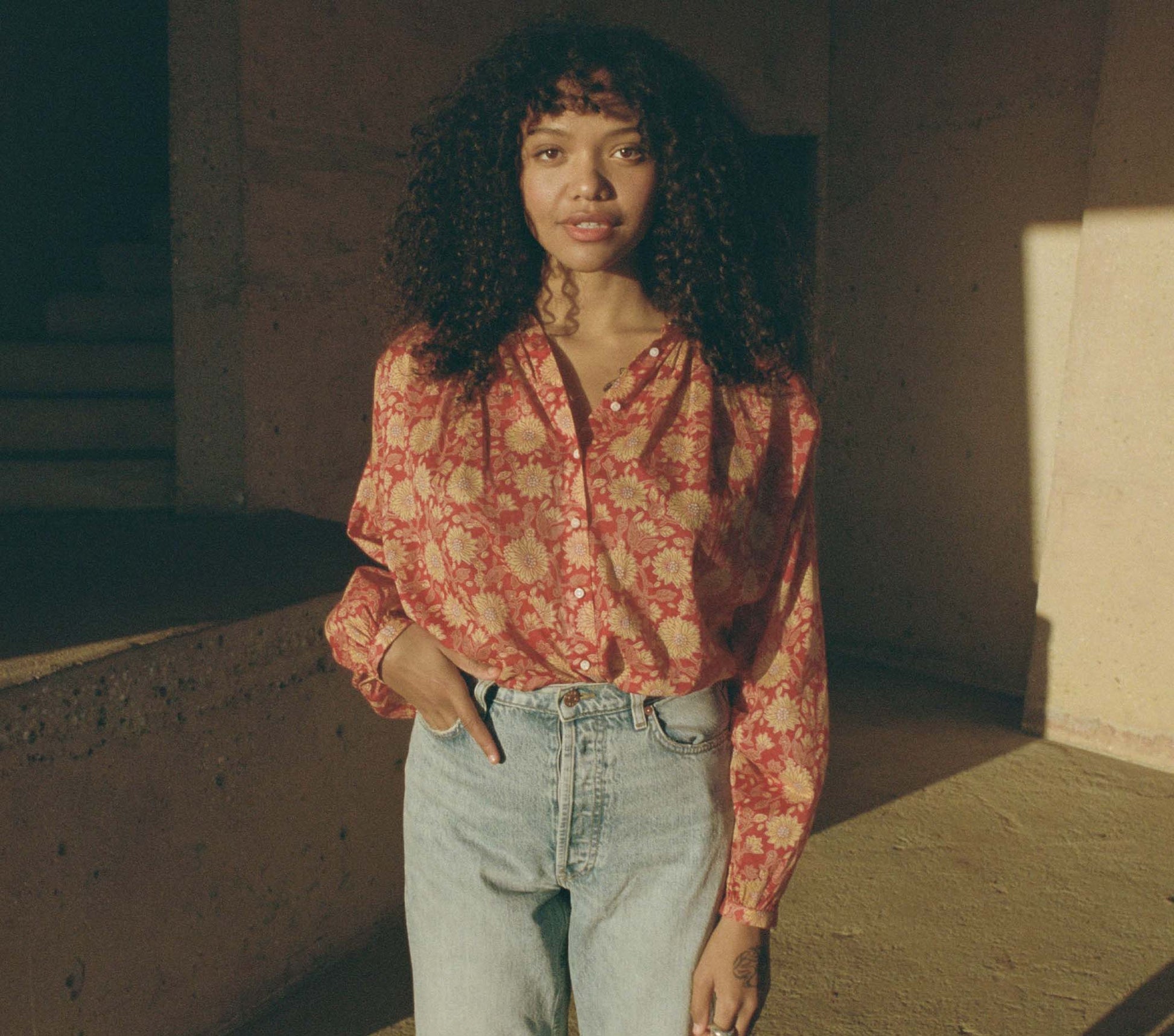 HMD -- THE JANE BLOUSE -- DESERT BLOOMS view 2
