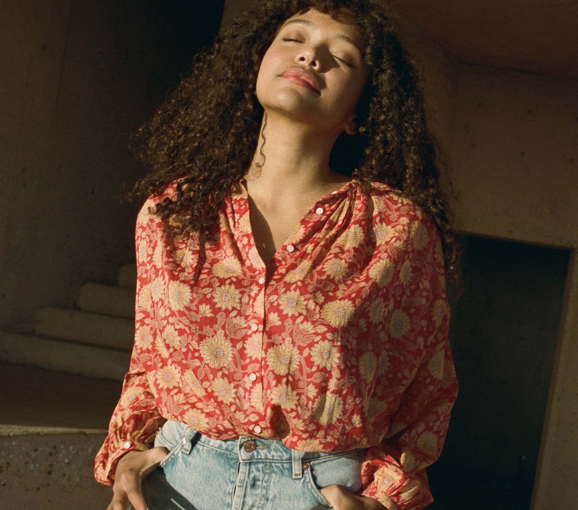 HMD -- THE JANE BLOUSE -- DESERT BLOOMS view 3
