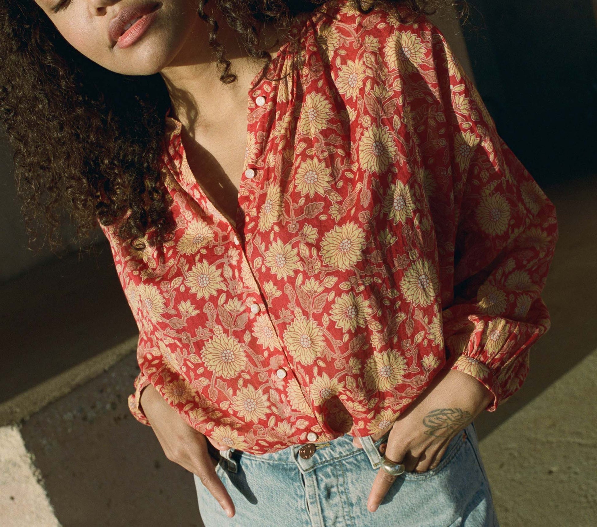 HMD -- THE JANE BLOUSE -- DESERT BLOOMS view 4
