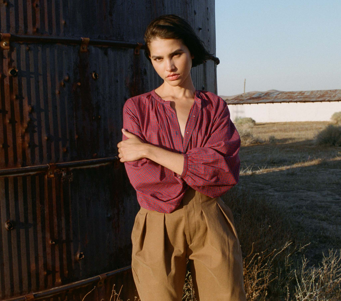 HMD -- THE JANE BLOUSE -- ROSSENDALE VALLEY PLAID