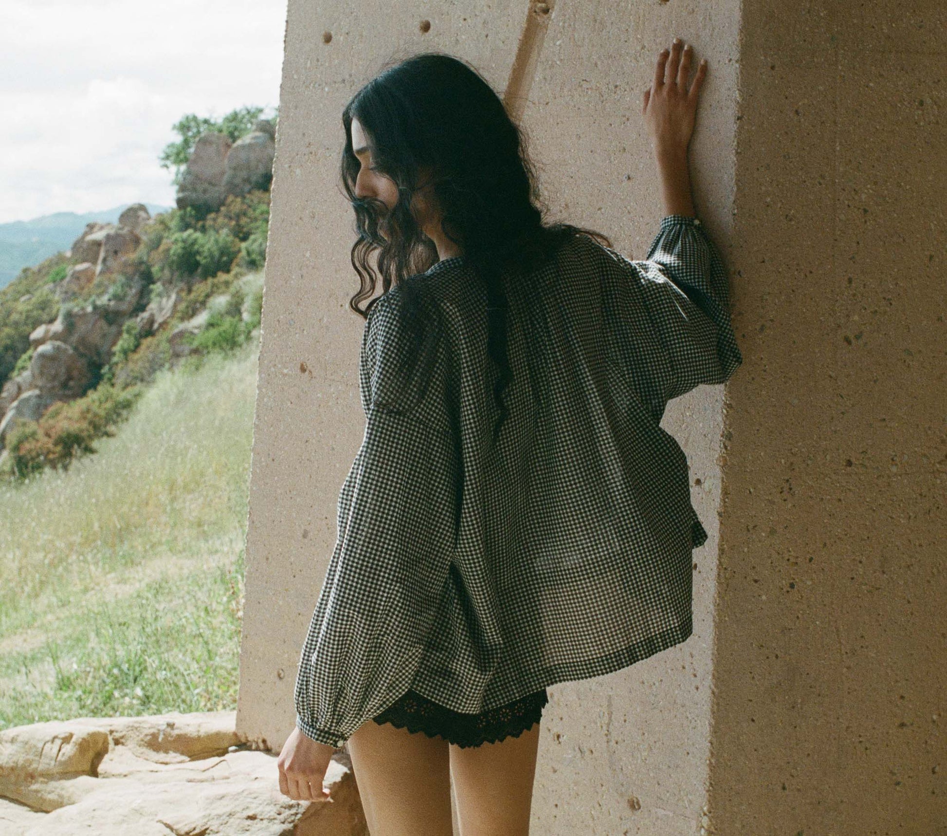 HMD -- THE JANE BLOUSE -- LA MADDALENA GINGHAM view 4
