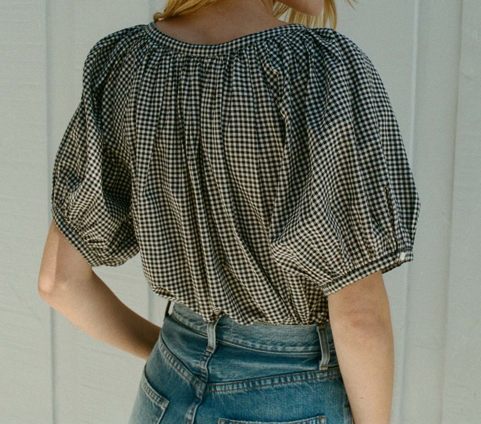 HMD -- JUNE TOP -- LA MADDALENA GINGHAM view 2
