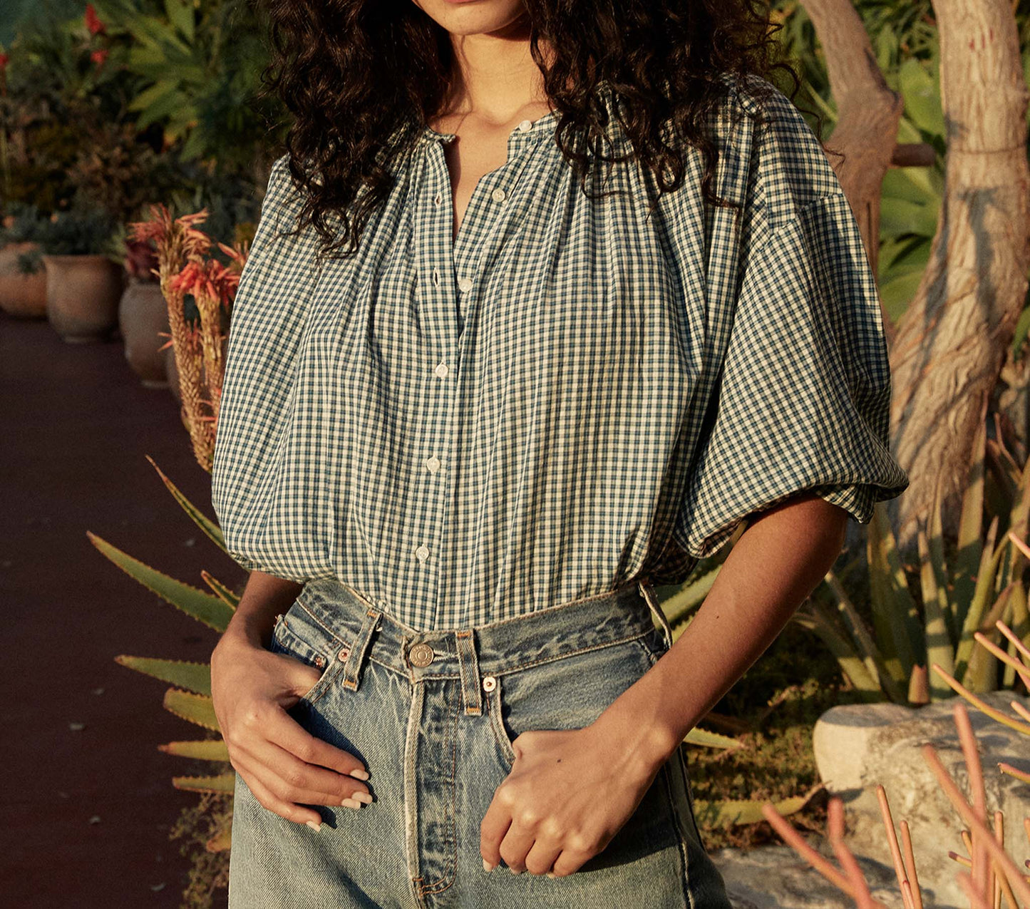 HMD -- THE JANE BLOUSE -- JOSEPHINE PLAID