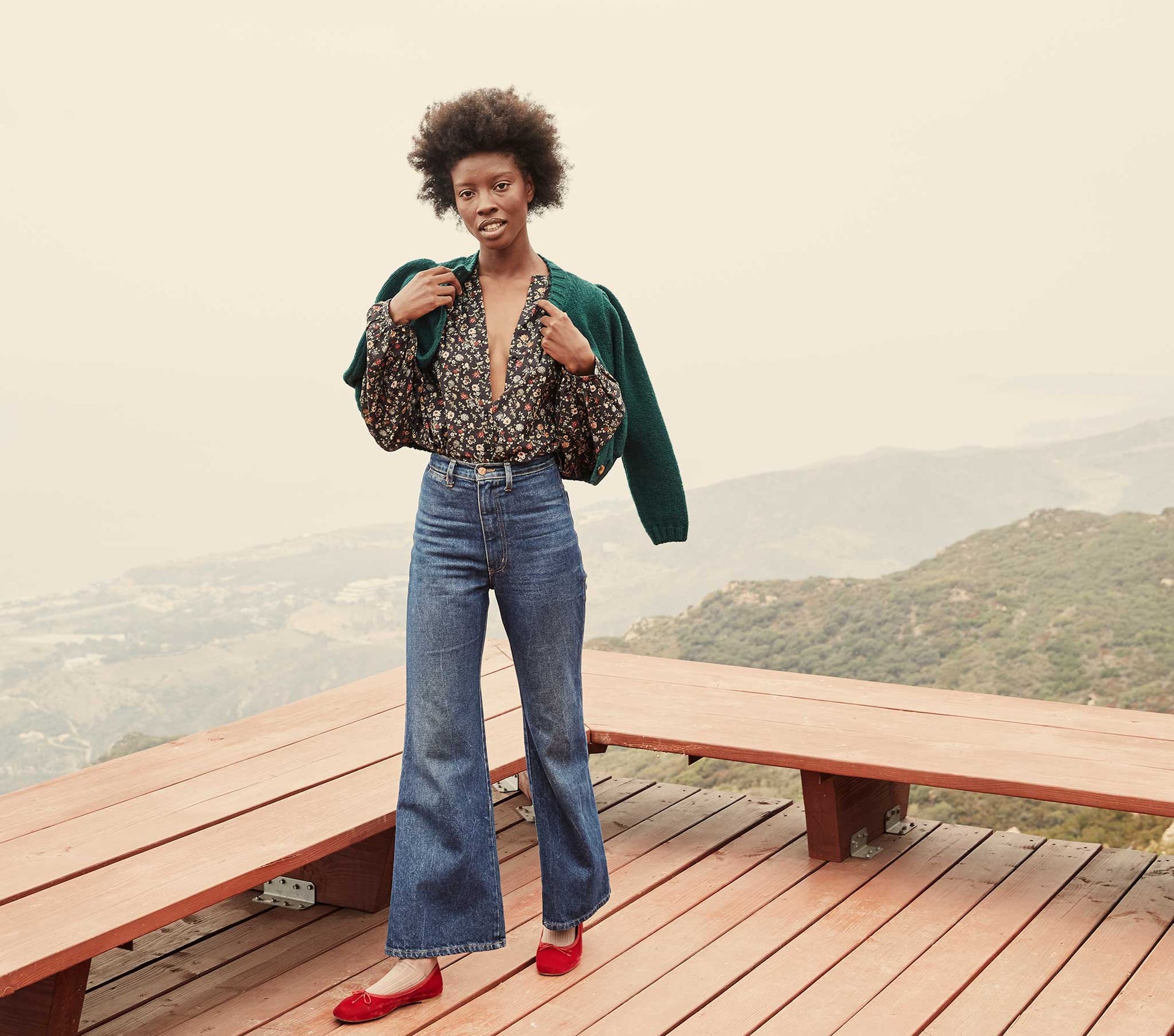 HMD -- THE JANE BLOUSE -- CAMPAGNE FLORAL view 2
