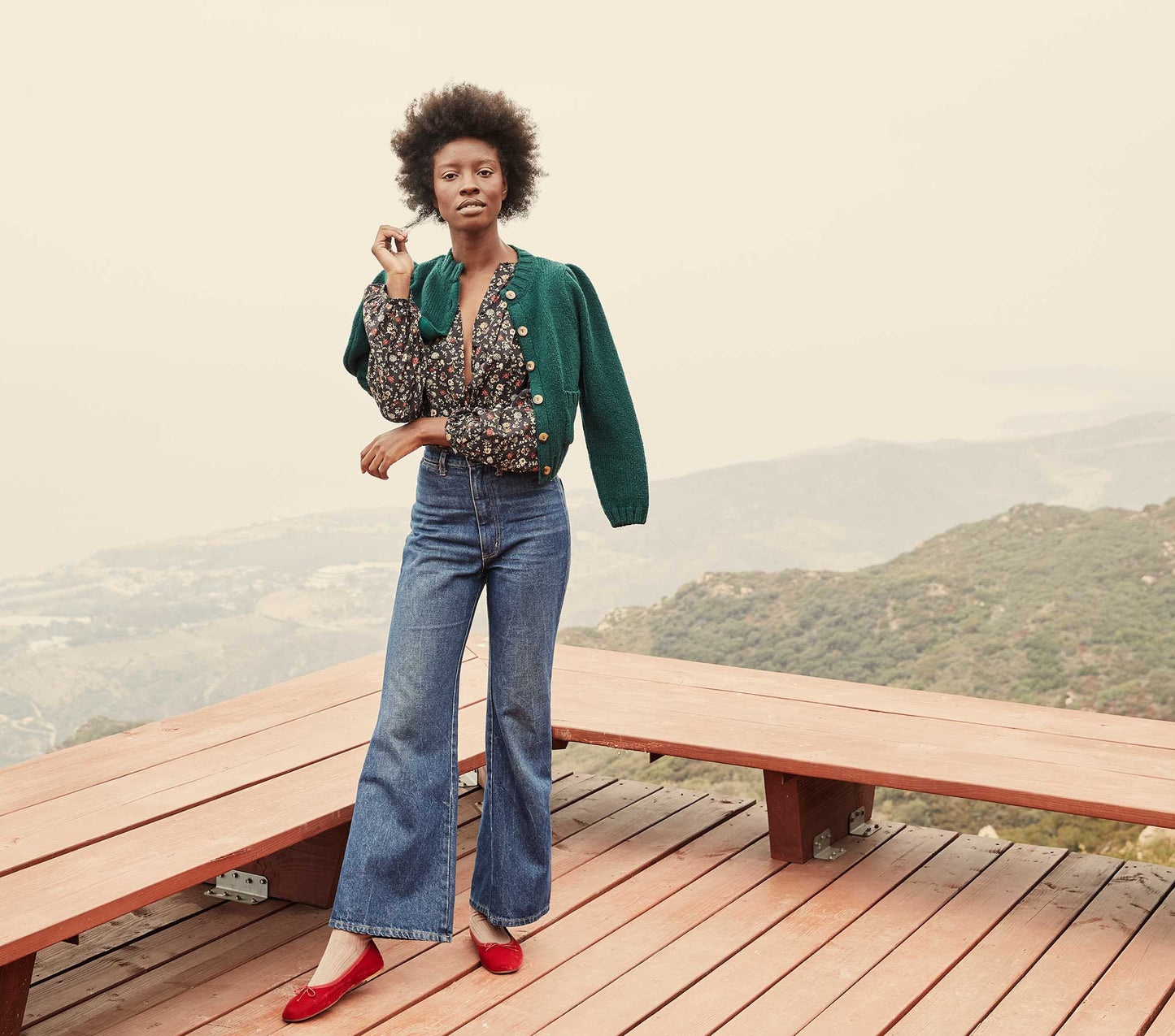 HMD -- THE JANE BLOUSE -- CAMPAGNE FLORAL