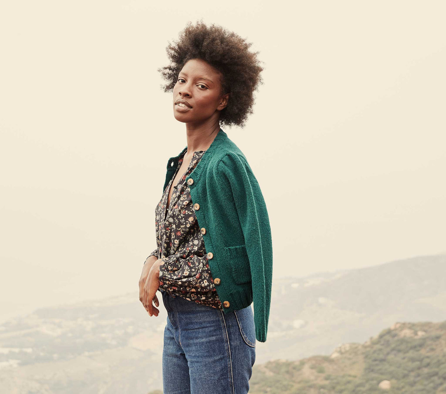 HMD -- THE JANE BLOUSE -- CAMPAGNE FLORAL