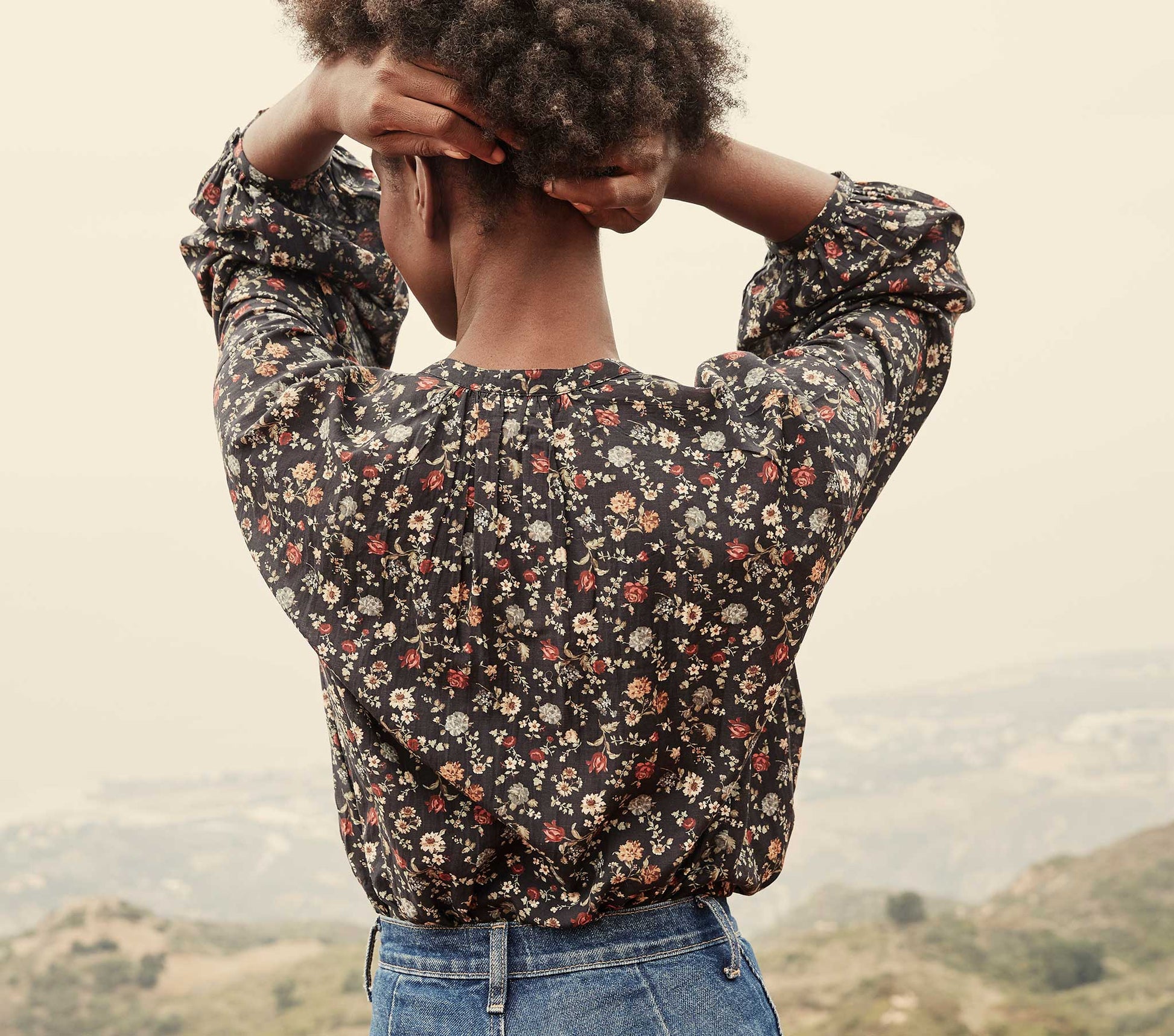HMD -- THE JANE BLOUSE -- CAMPAGNE FLORAL view 7

