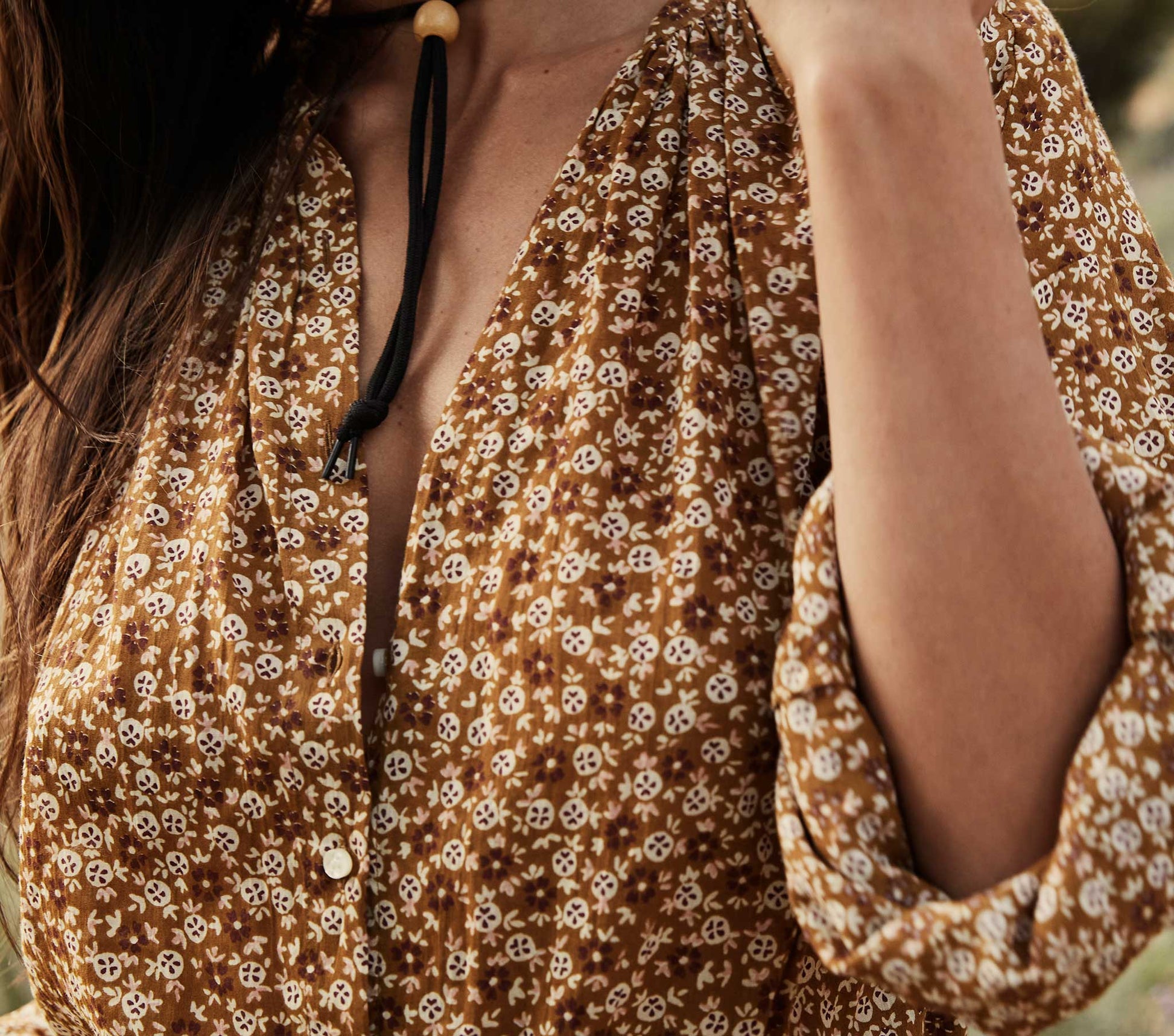 HMD -- THE JANE BLOUSE -- GOLDEN MESA FLOR view 3
