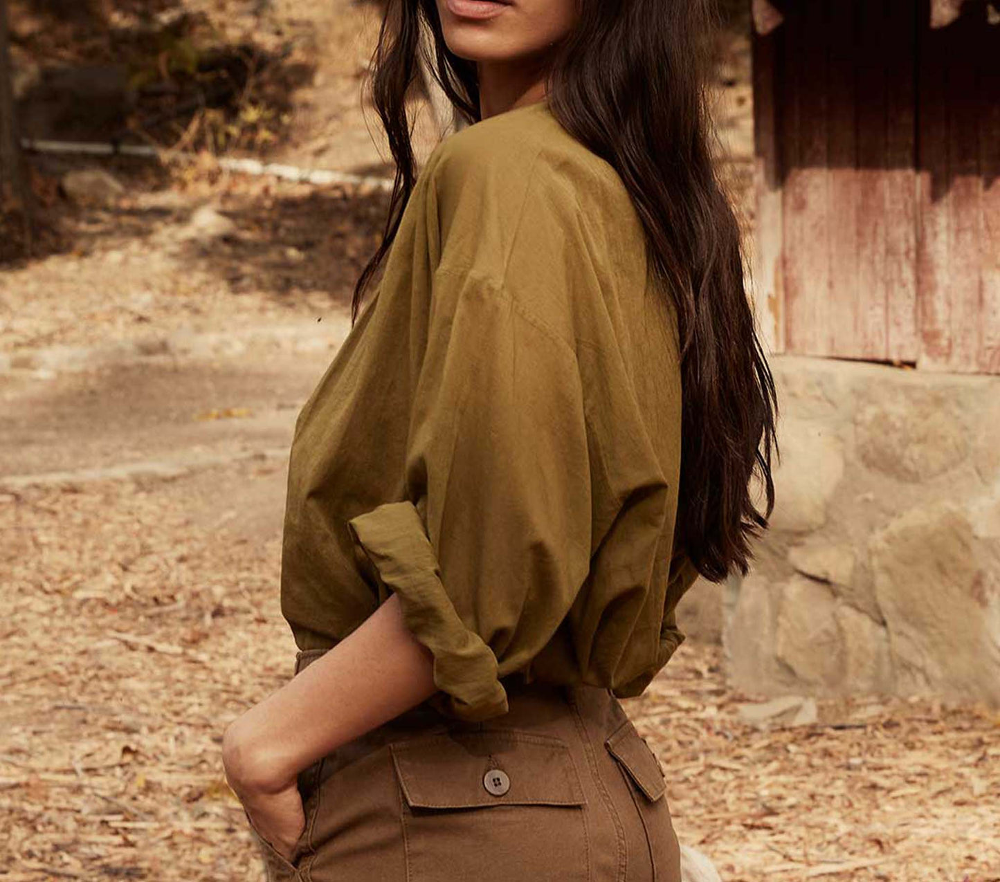HMD -- THE JANE BLOUSE -- PICKLE