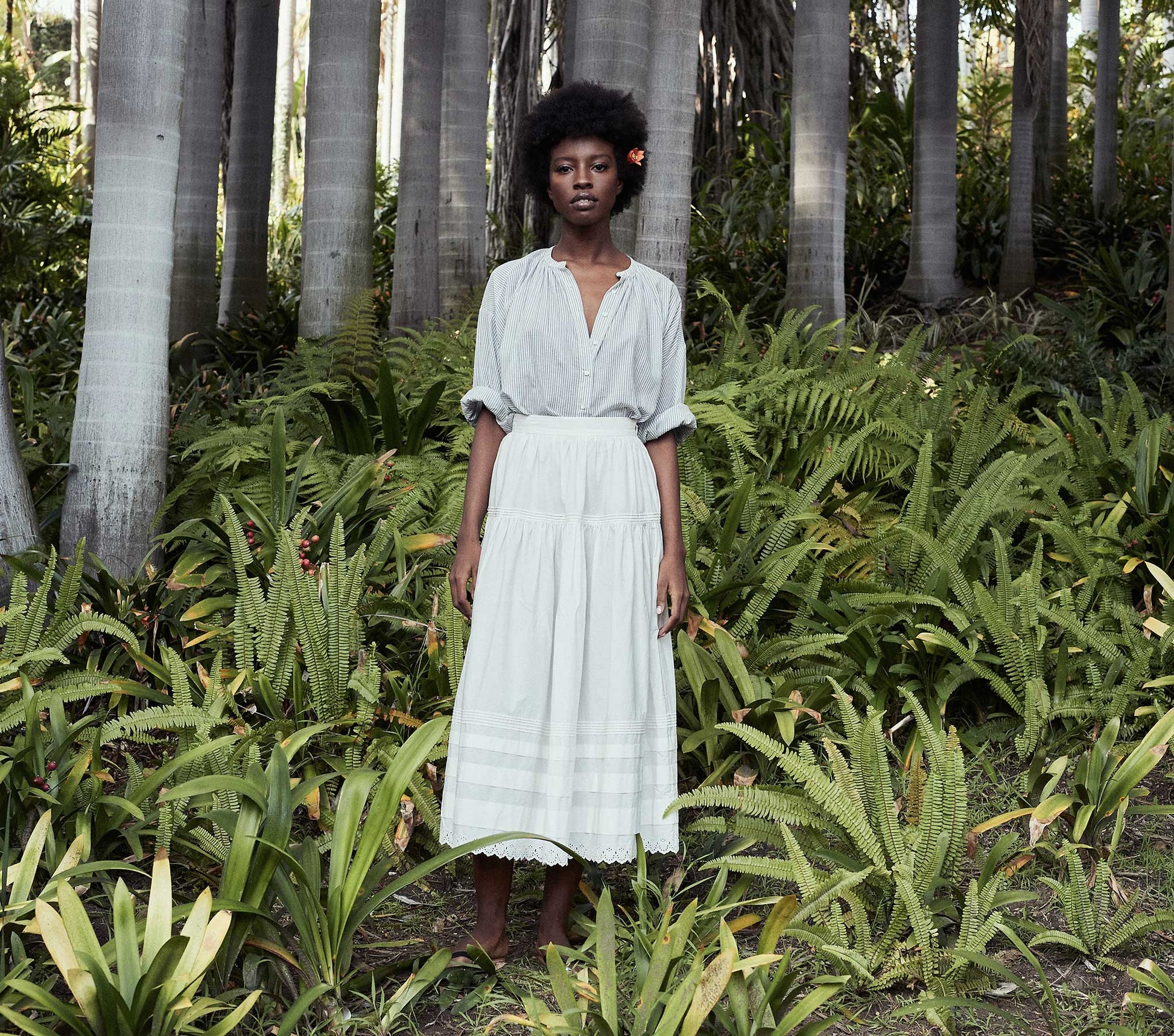 HMD -- THE JANE BLOUSE -- SAVOIE STRIPE view 4
