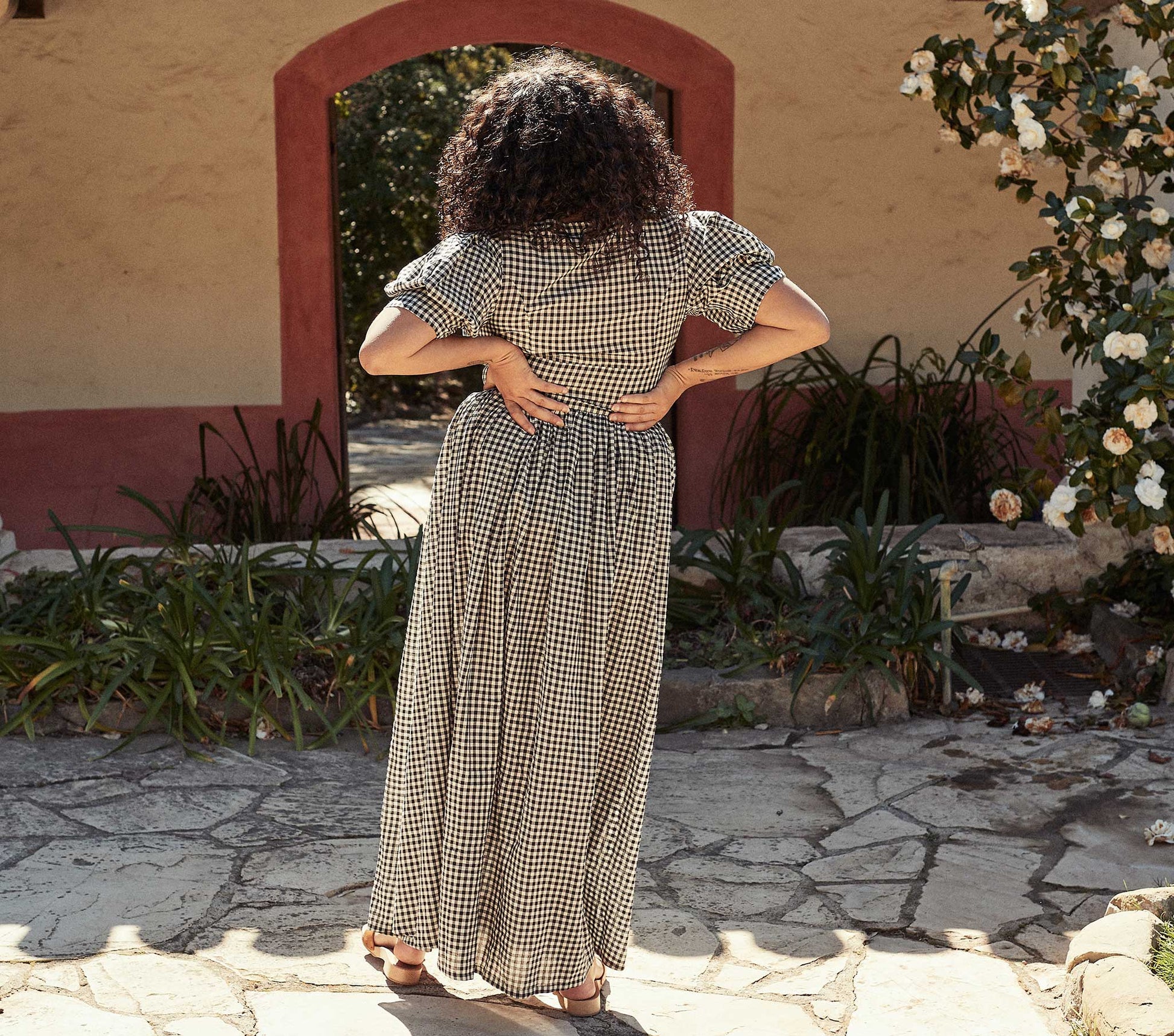 HMD -- KENNEDY DRESS -- INK GINGHAM view 6

