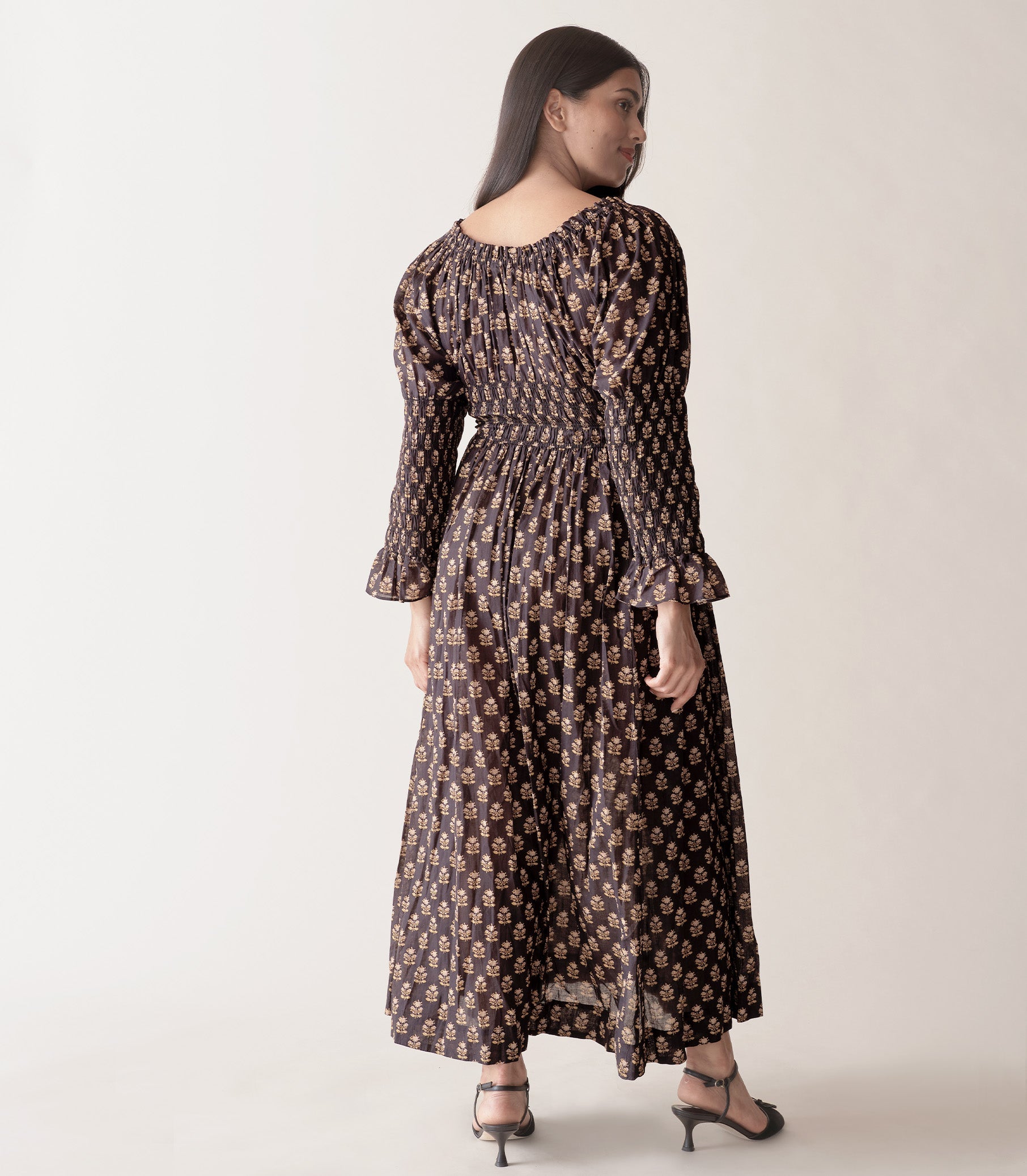 HMD -- KAIRA DRESS -- NOIR MEADOWSWEET FLORAL view 7
