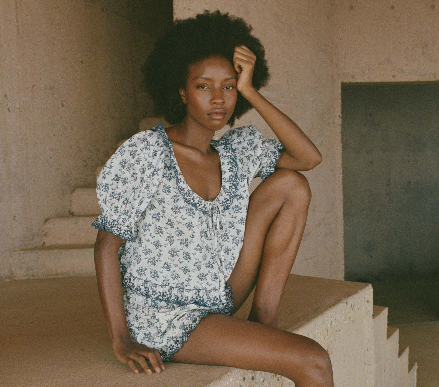HMD -- LAZULI TOP -- SONGBIRD TOILE