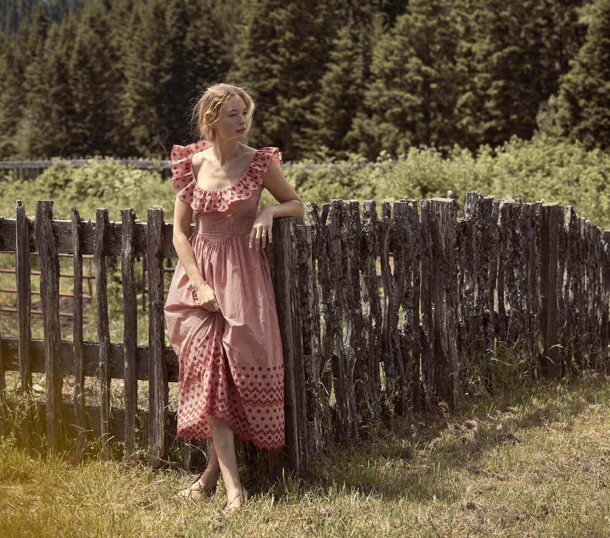 HMD -- LIESEL DRESS -- CERISE PARIS GINGHAM view 1
