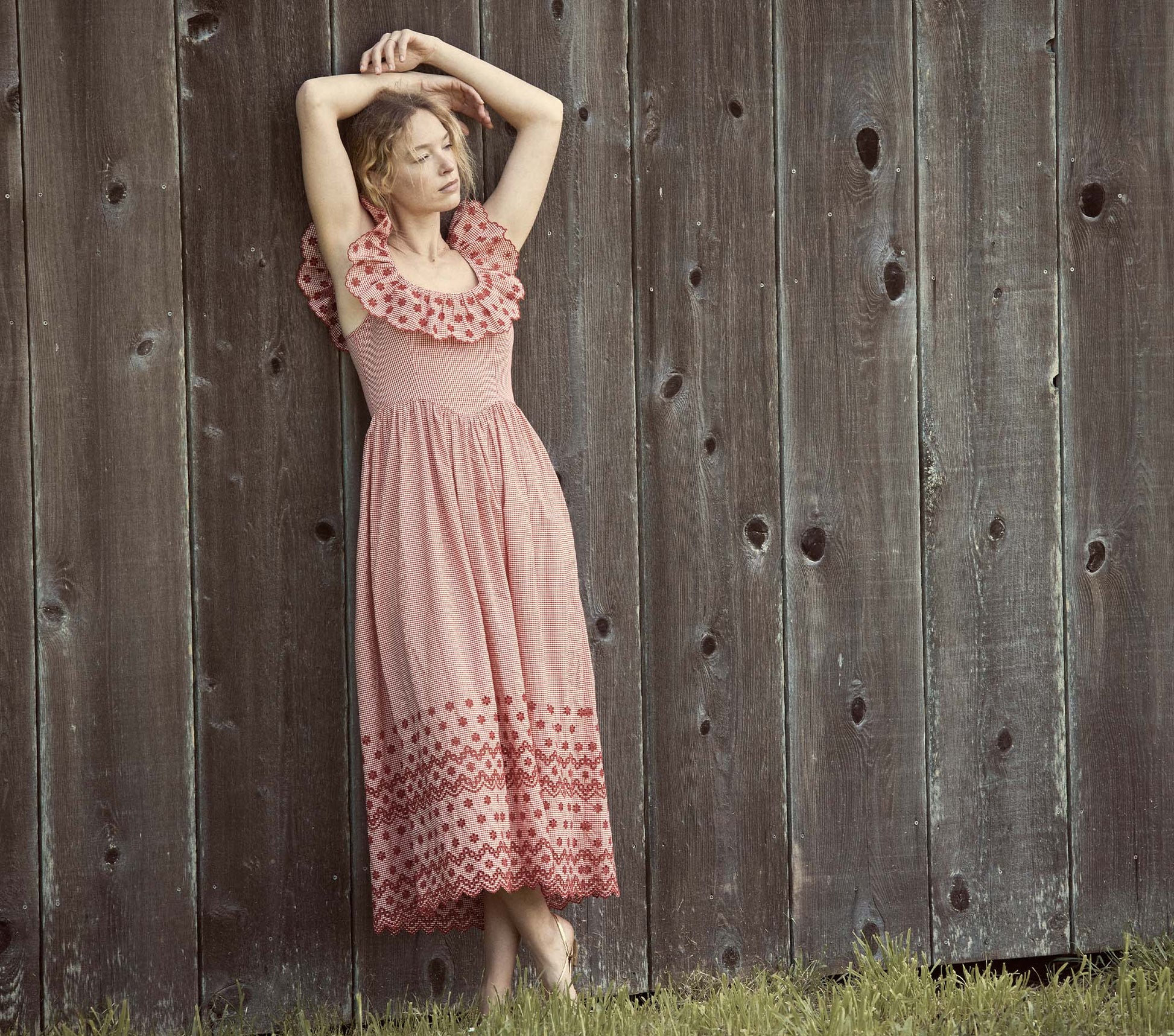 HMD -- LIESEL DRESS -- CERISE PARIS GINGHAM view 3

