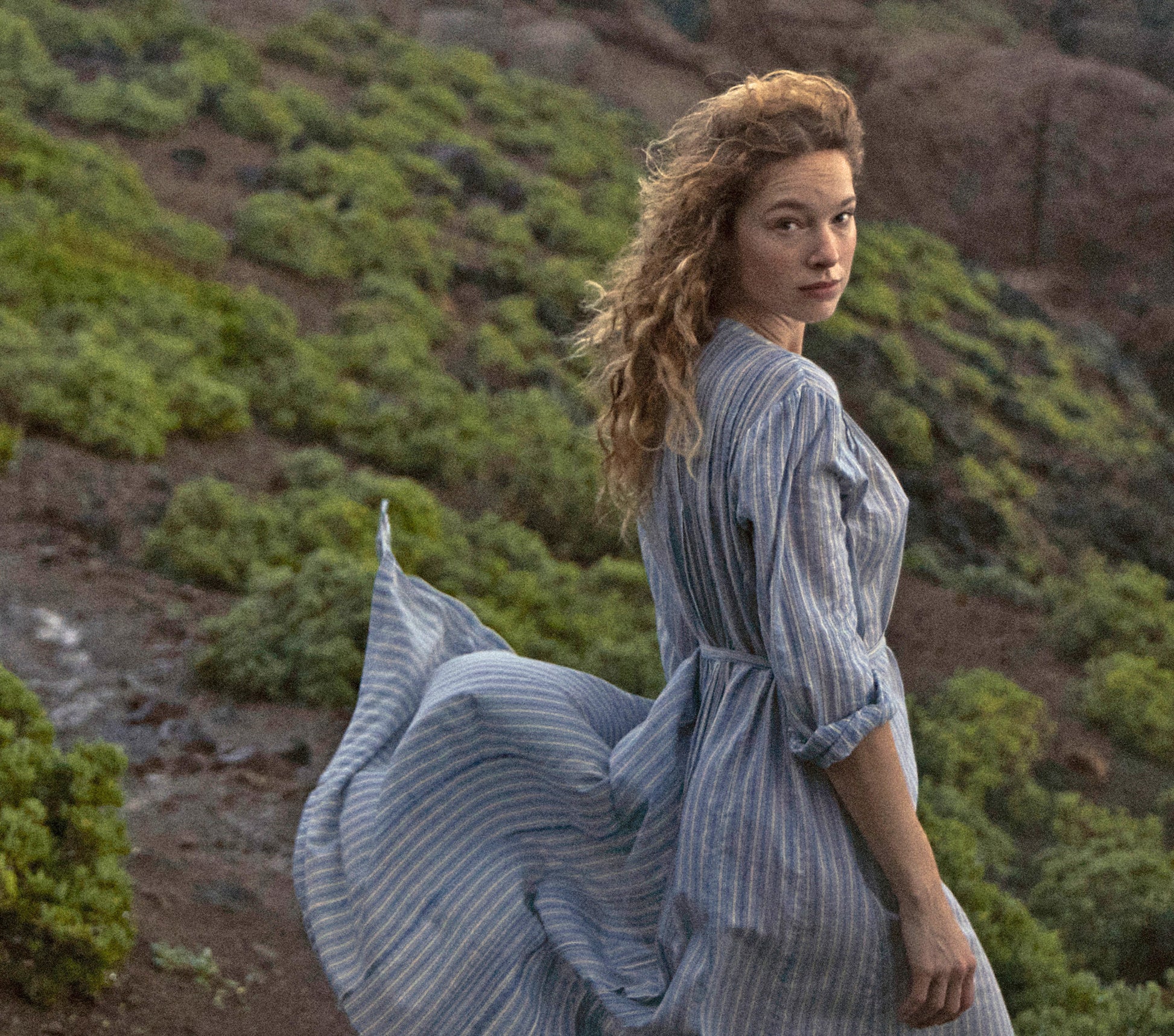 HMD -- LORENA DRESS -- MONTE ISOLA STRIPE view 2
