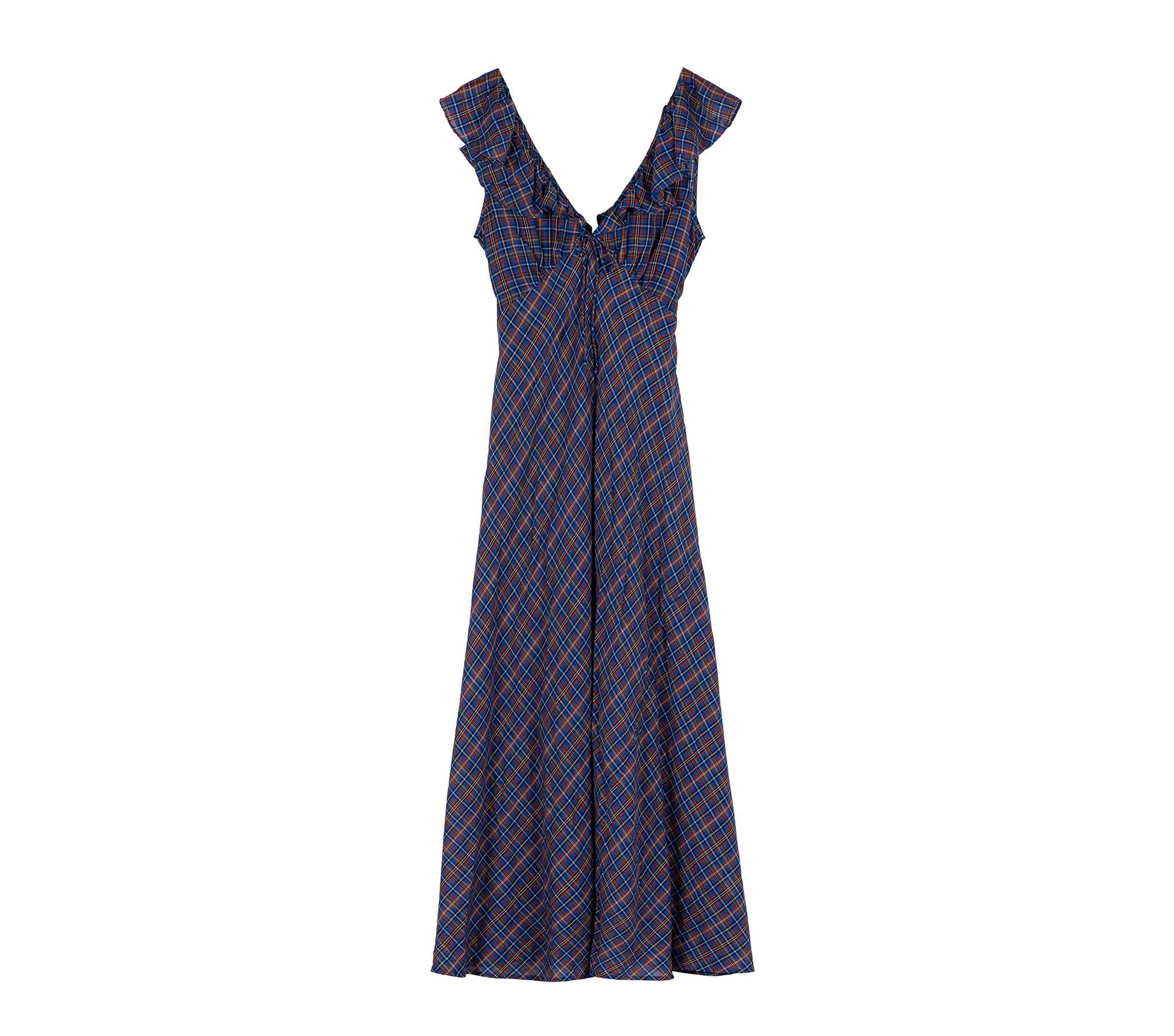 HMD -- LULANI DRESS -- AZURE FRENCH PLAID view 6
