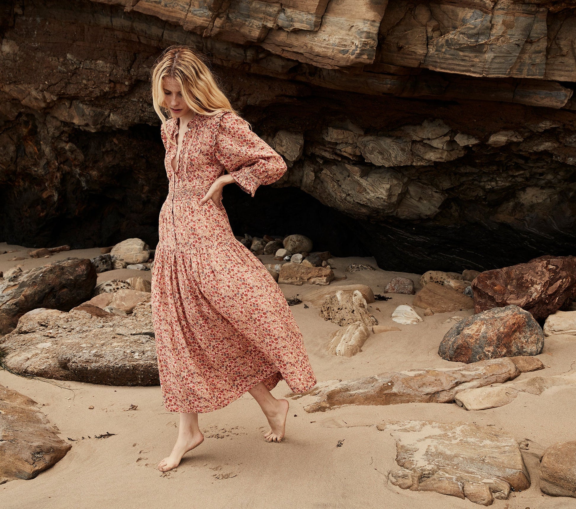 HMD -- MONET DRESS -- PINK VALLEY FLORAL view 8
