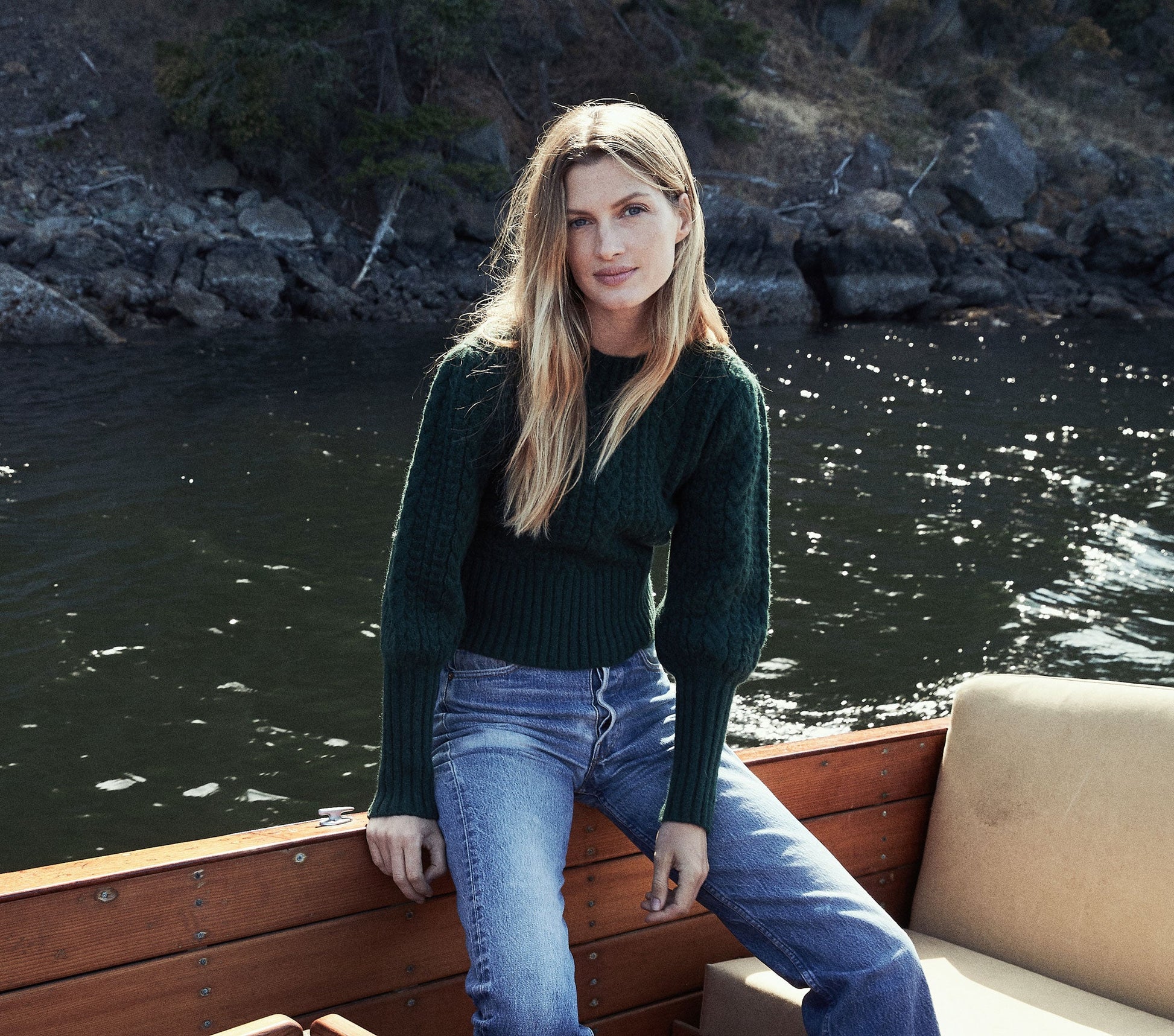 HMD -- MULBERRY SWEATER -- DEEP FOREST view 1
