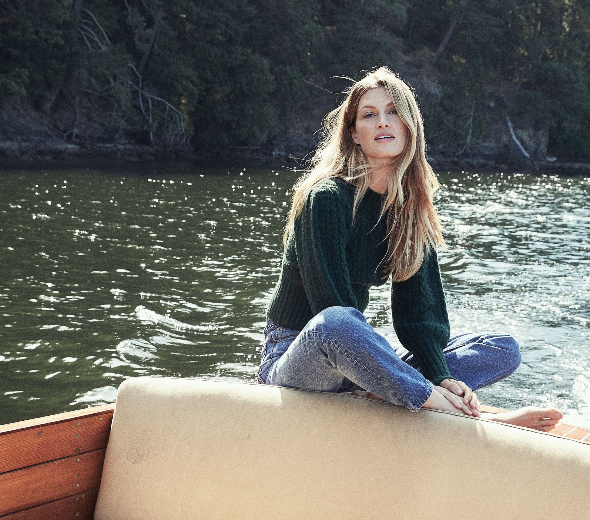 HMD -- MULBERRY SWEATER -- DEEP FOREST view 3
