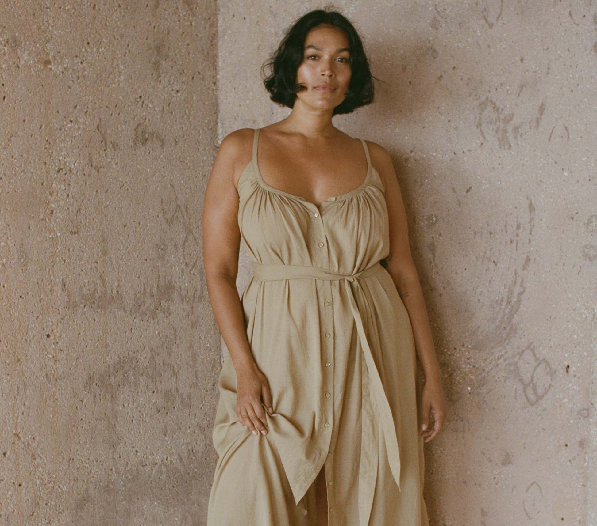 HMD -- NEVITA DRESS -- DRIFTWOOD view 2
