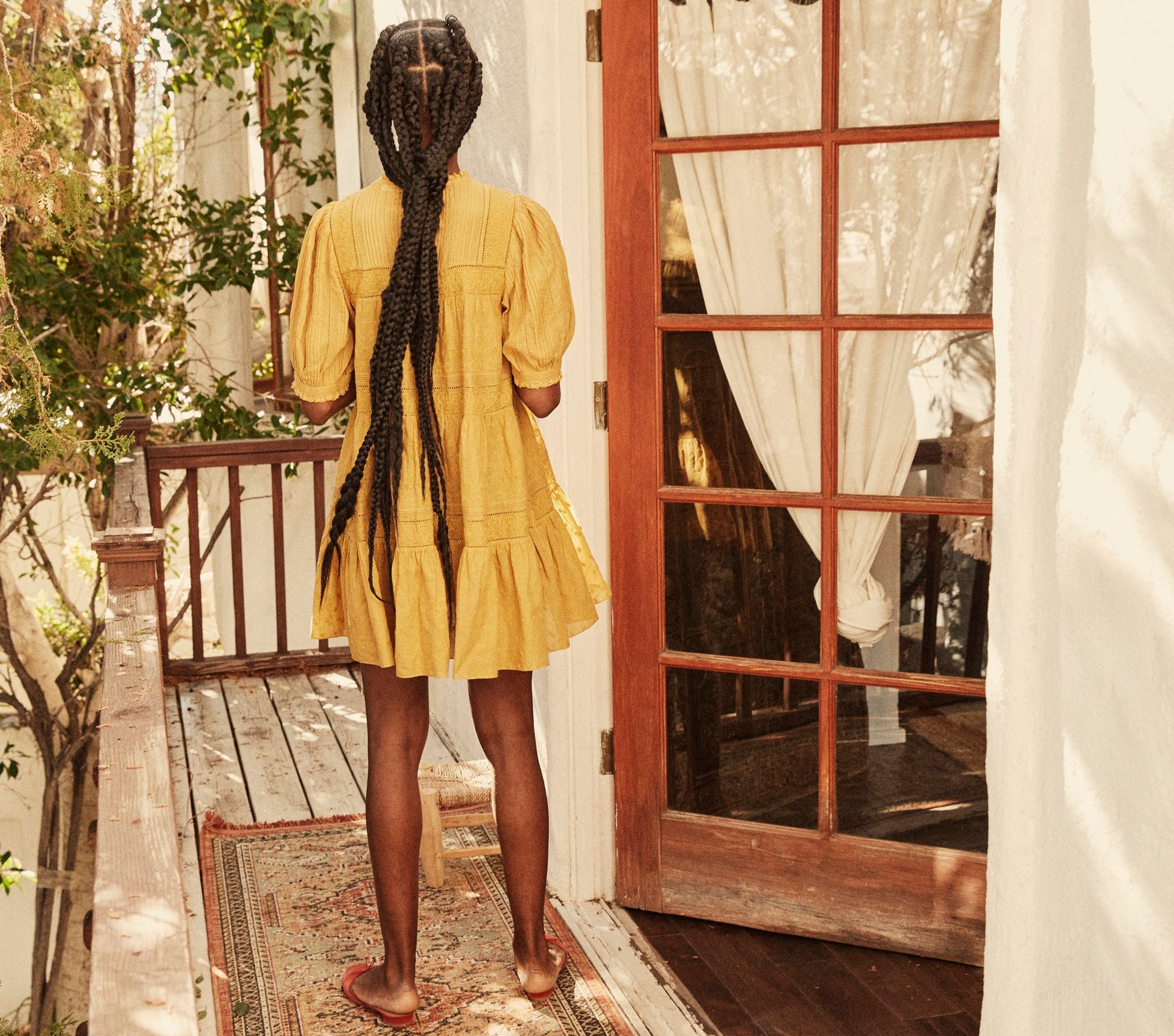 HMD -- NERINE DRESS -- WHEAT view 3
