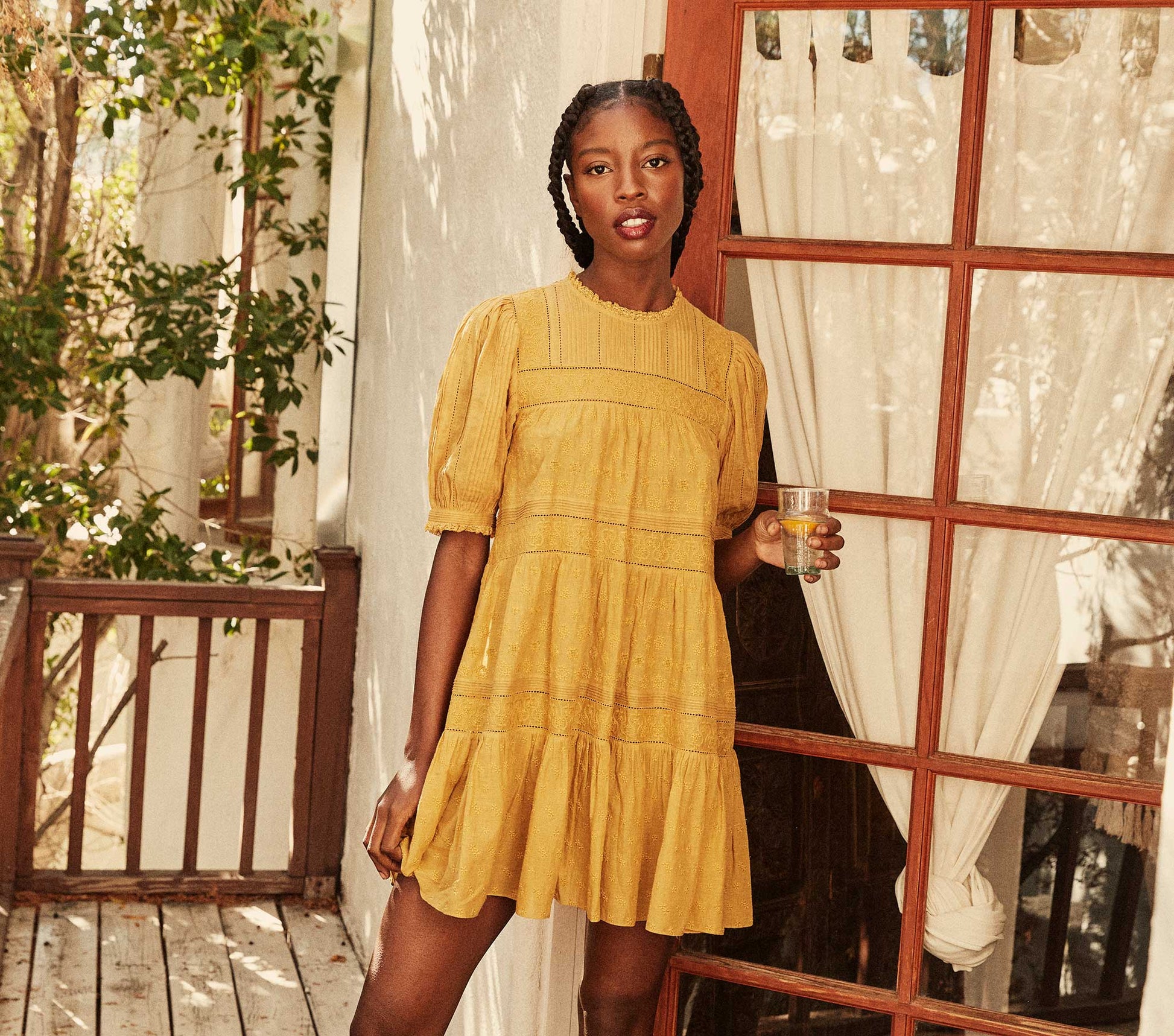 HMD -- NERINE DRESS -- WHEAT view 1
