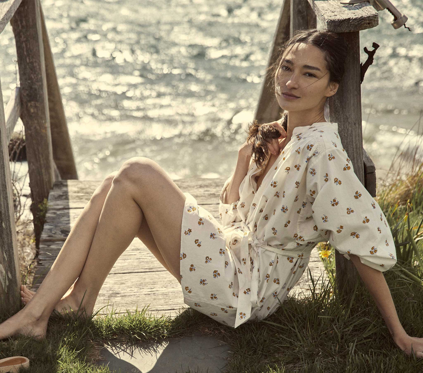 HMD -- OPAL DRESS -- YELLOW FLORAL MEADOW
