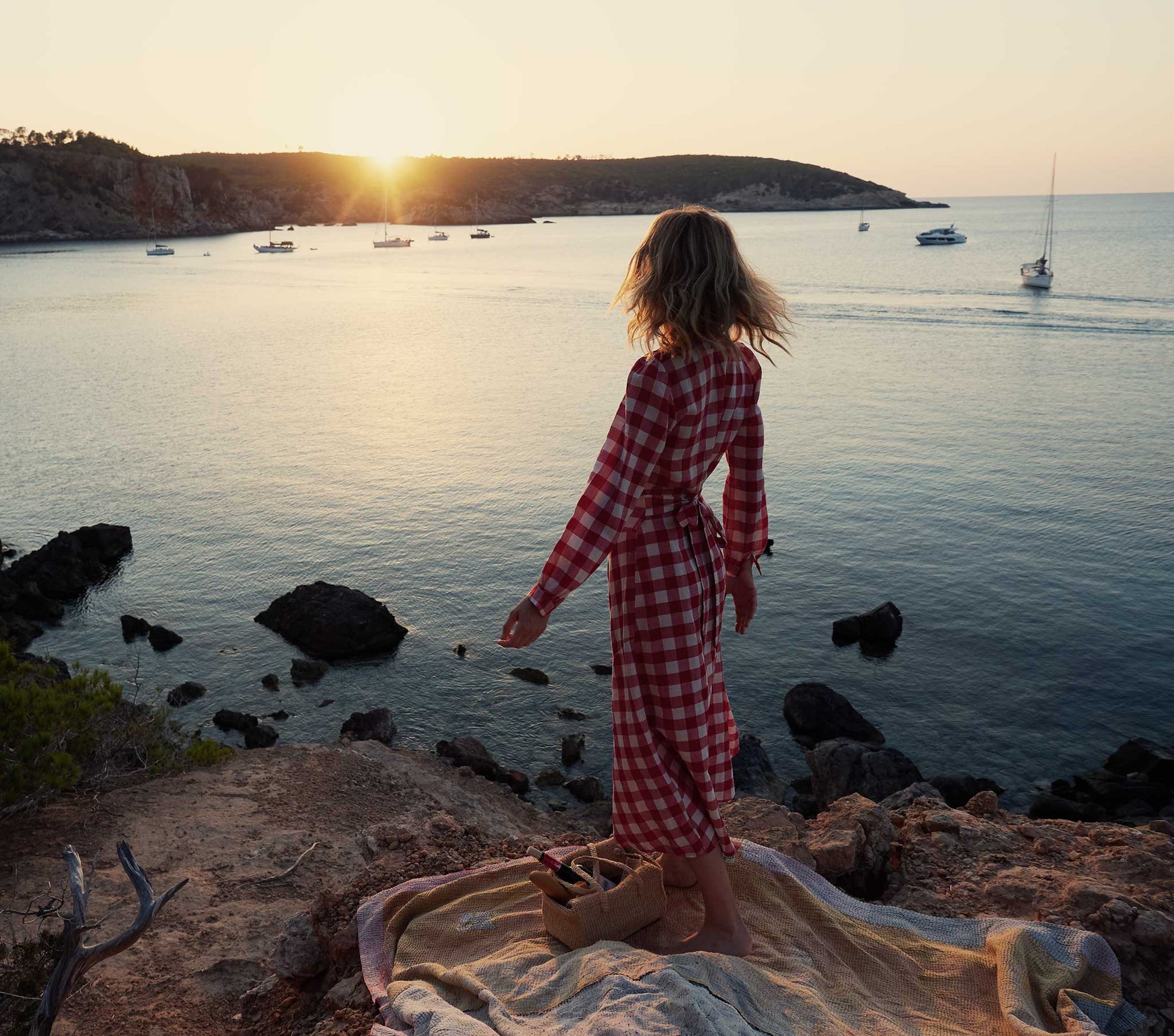HMD -- CHARLESTON DRESS -- ST OUEN SWEET CHERRY PLAID view 5
