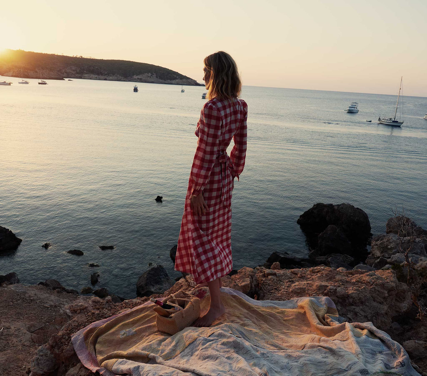 HMD -- CHARLESTON DRESS -- ST OUEN SWEET CHERRY PLAID