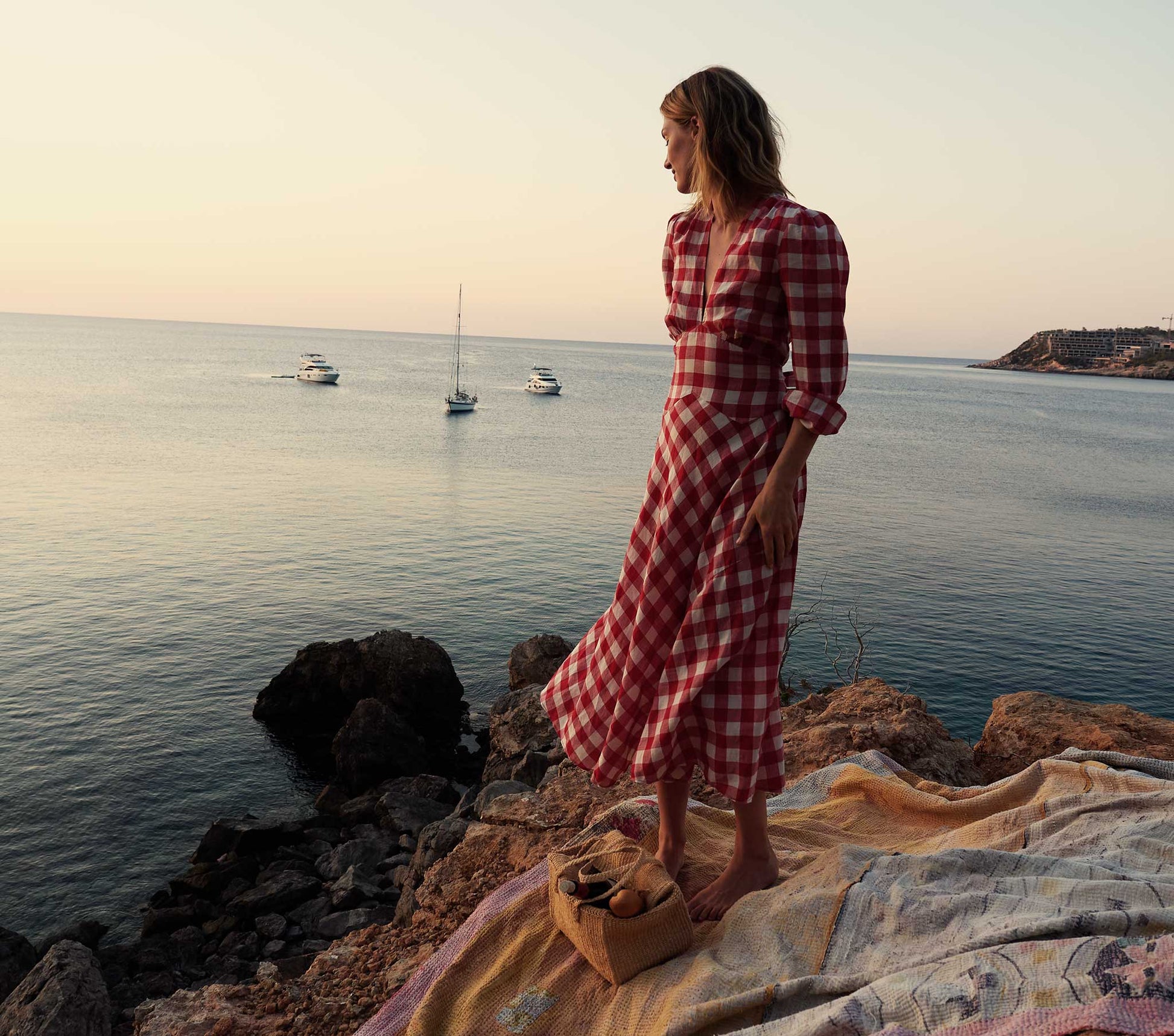 HMD -- CHARLESTON DRESS -- ST OUEN SWEET CHERRY PLAID view 7
