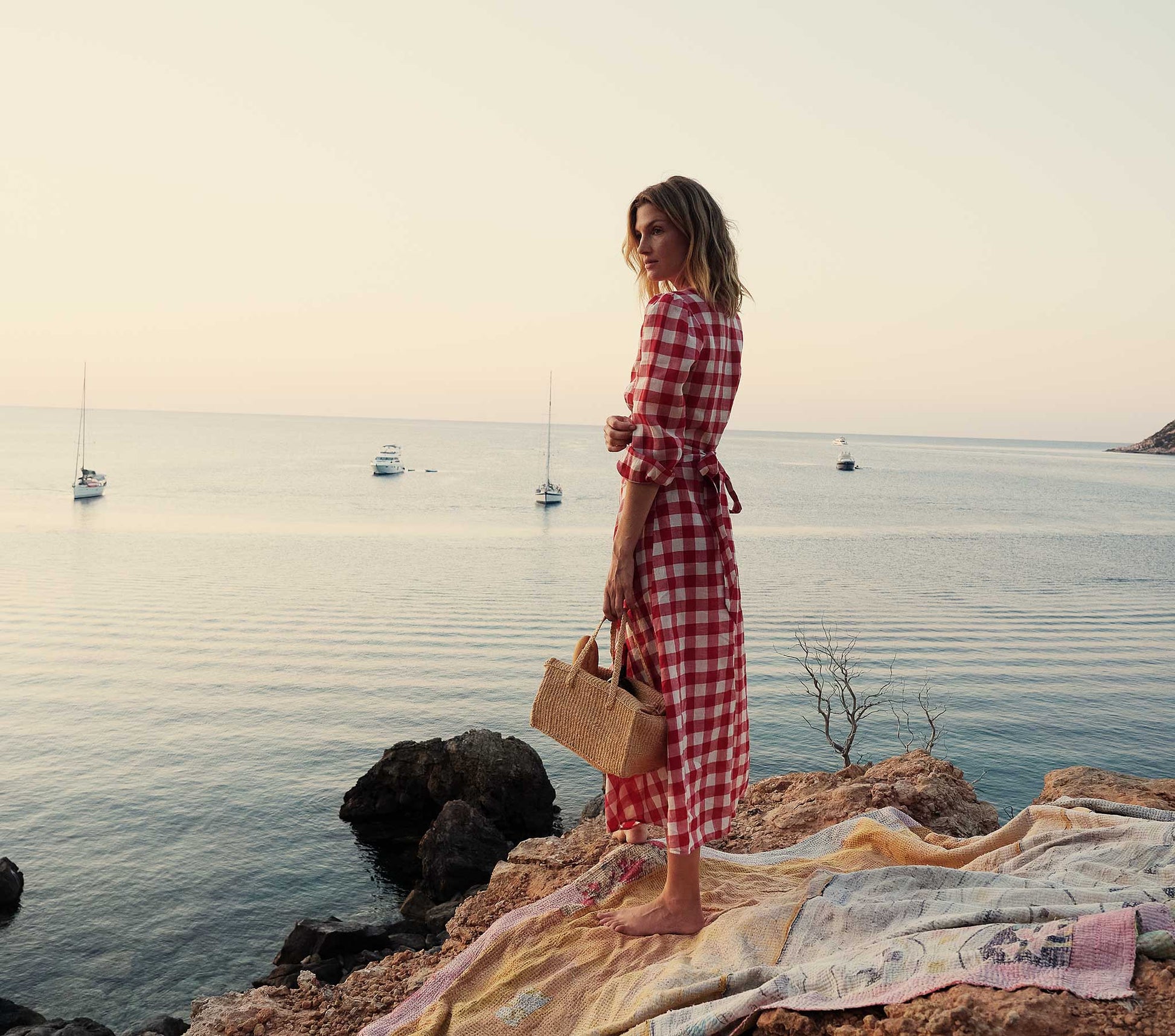 HMD -- CHARLESTON DRESS -- ST OUEN SWEET CHERRY PLAID view 4
