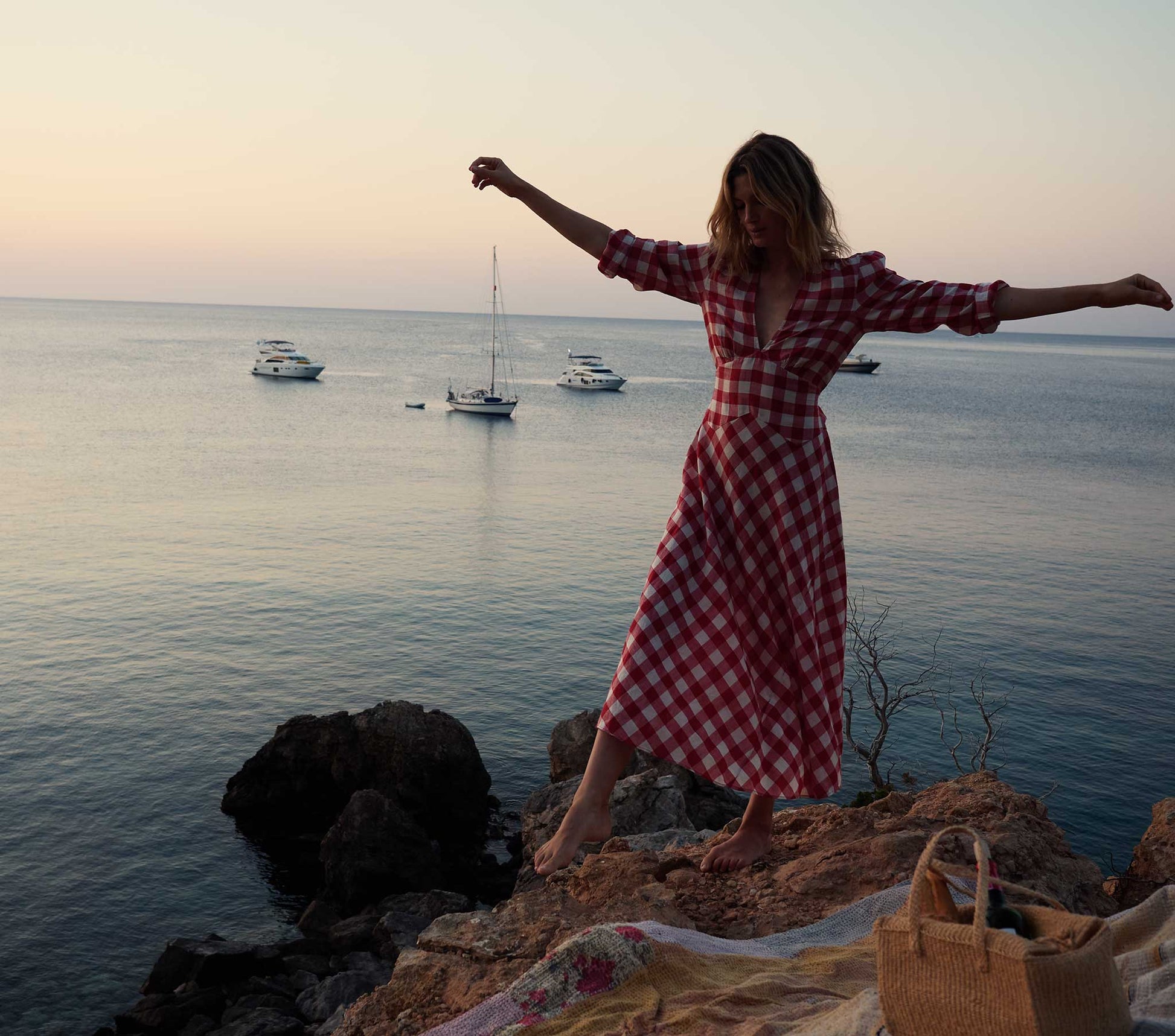 HMD -- CHARLESTON DRESS -- ST OUEN SWEET CHERRY PLAID view 10
