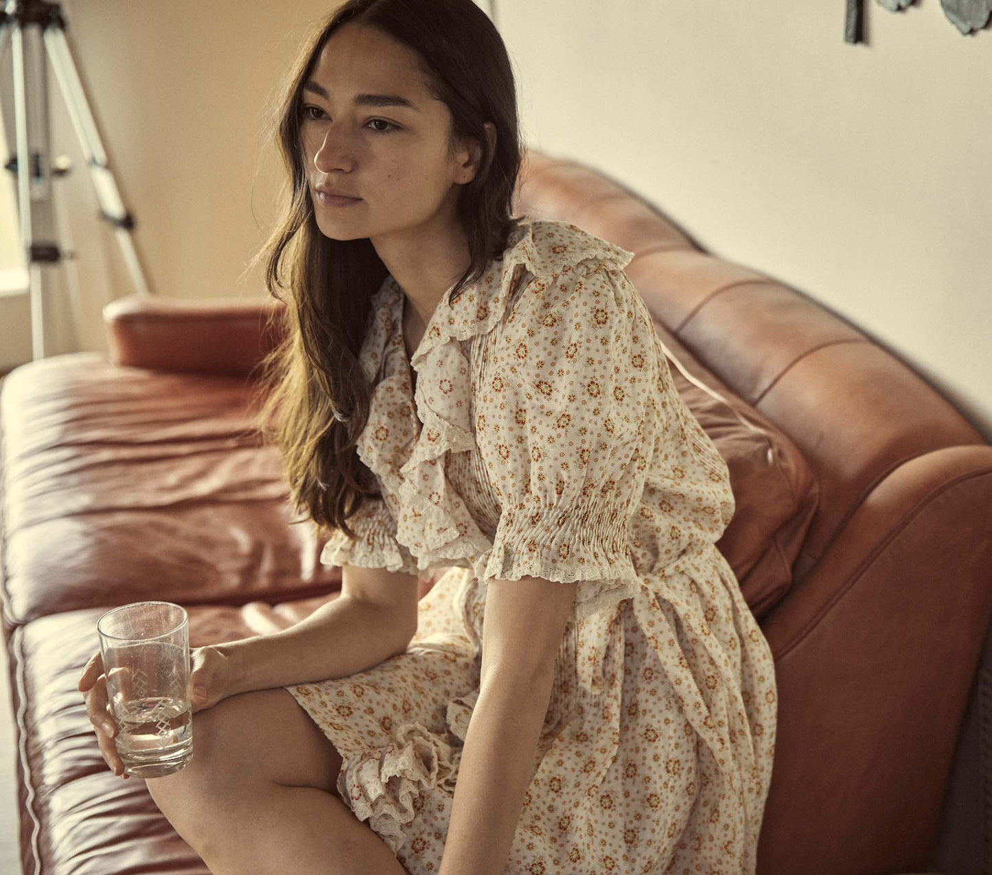 HMD -- PIPER DRESS -- ALABASTER COUNTRYSIDE CALICO