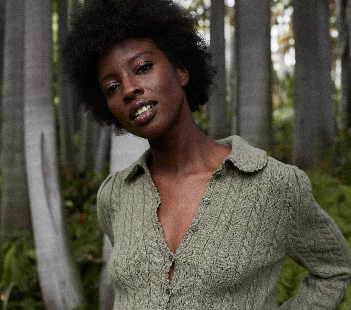HMD -- POSEY CARDIGAN SWEATER -- FERN
