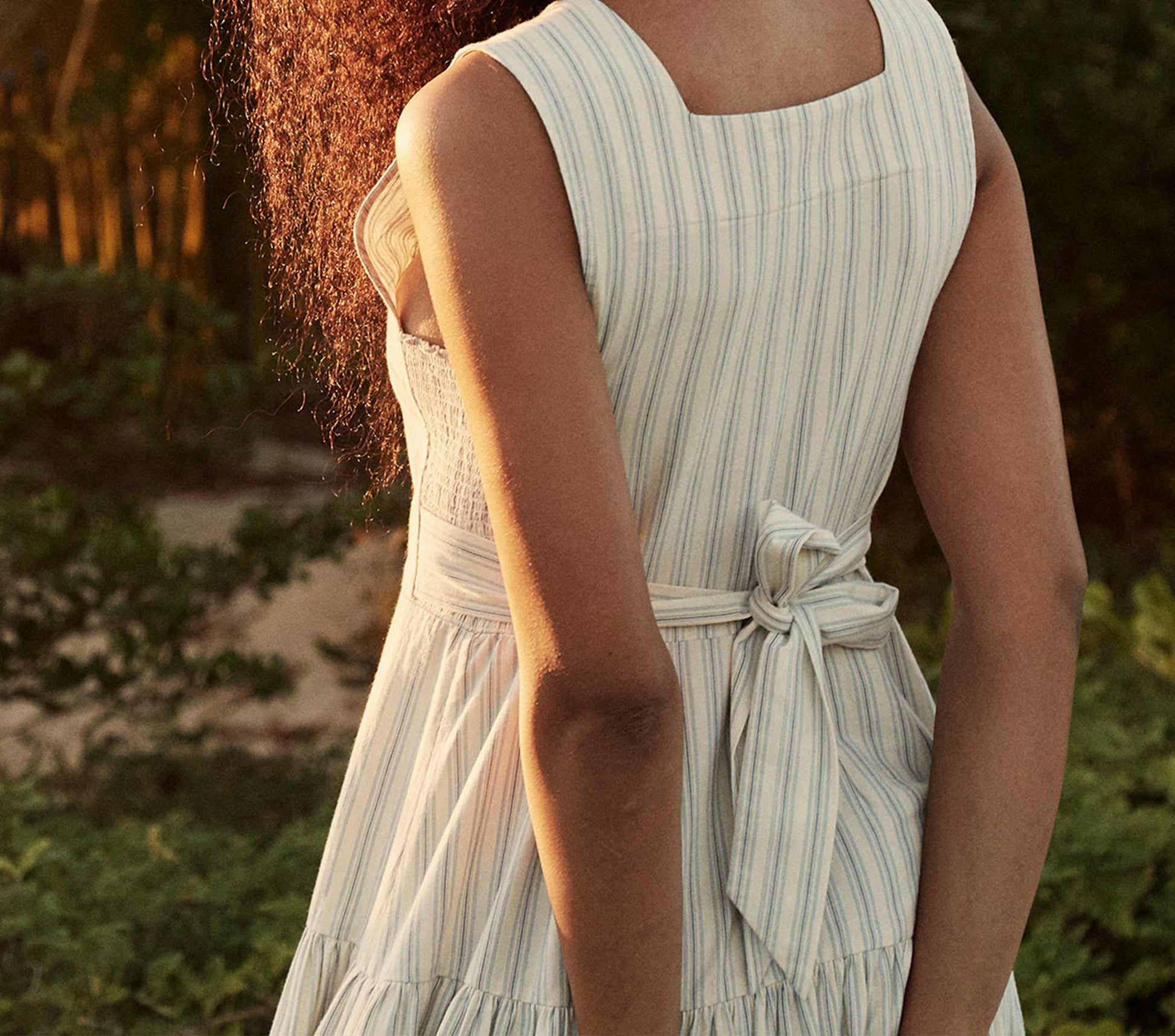 HMD -- REM DRESS -- STRIPED CHAMBRAY view 5
