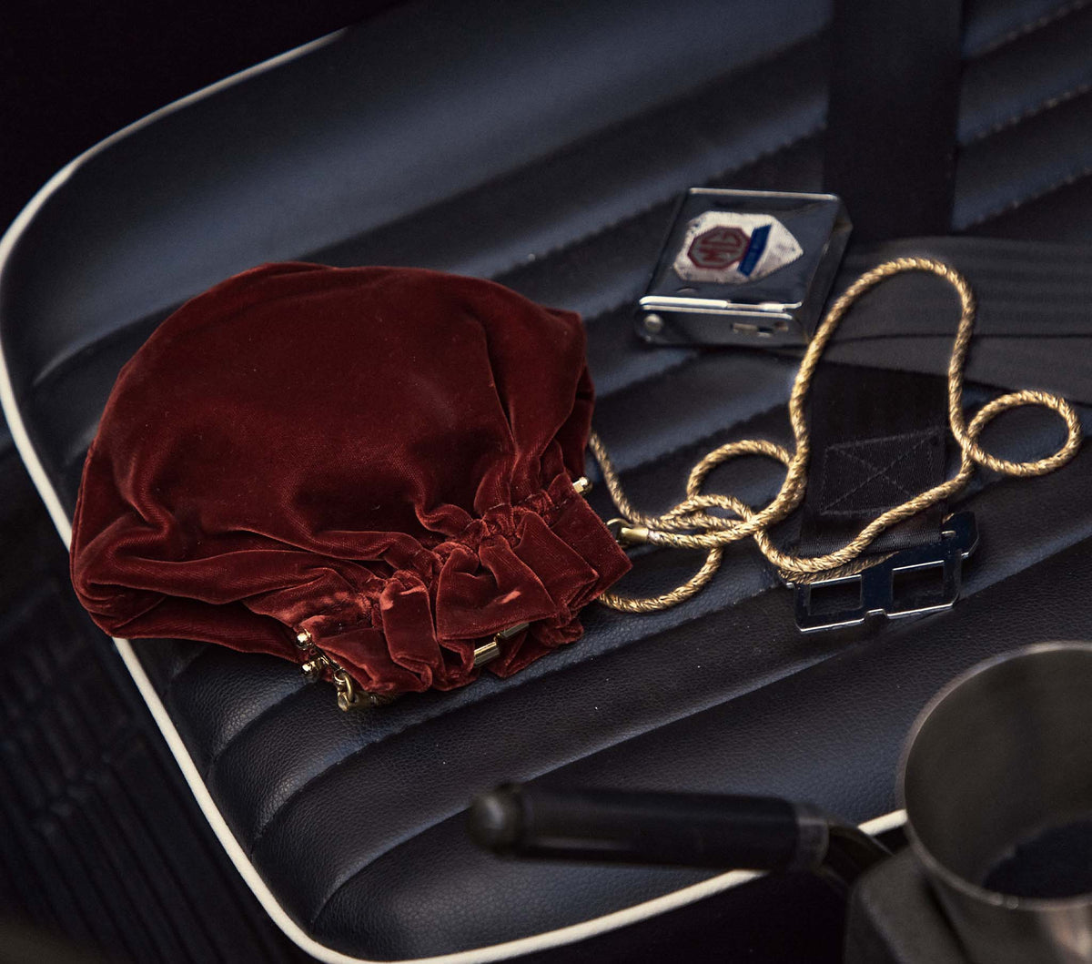 HMD -- ISABELLE BAG -- ROSSO VELVET