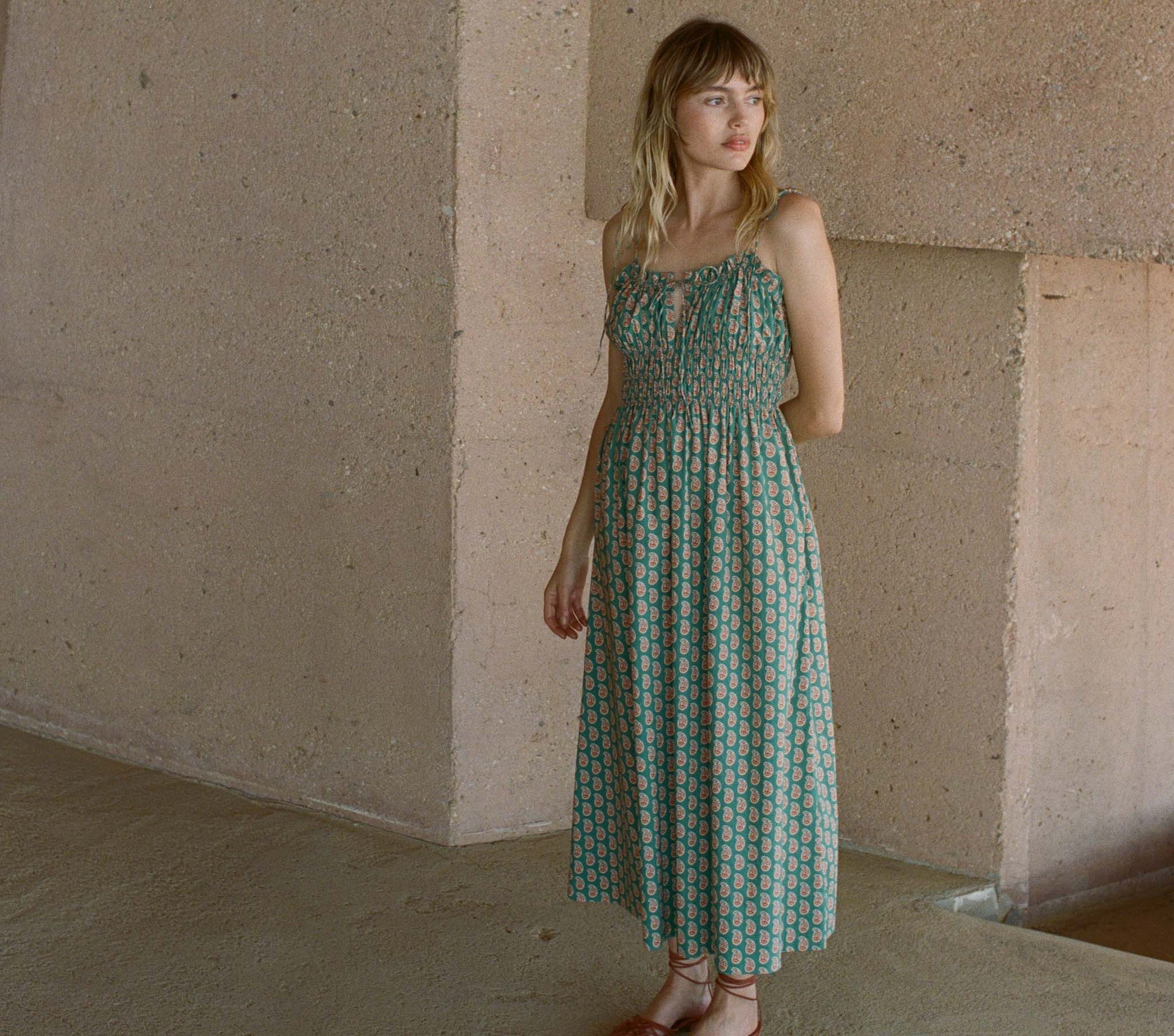 HMD -- RHODA DRESS -- SUNRISE PAISLEY view 1
