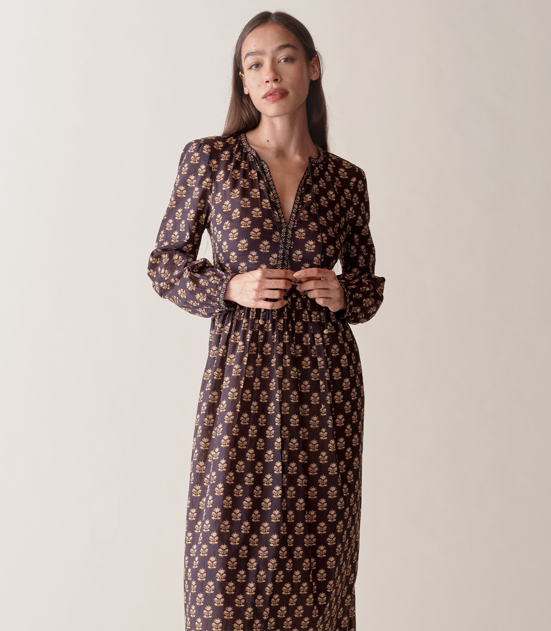 HMD -- RHIANNON DRESS -- NOIR MEADOWSWEET FLORAL view 3
