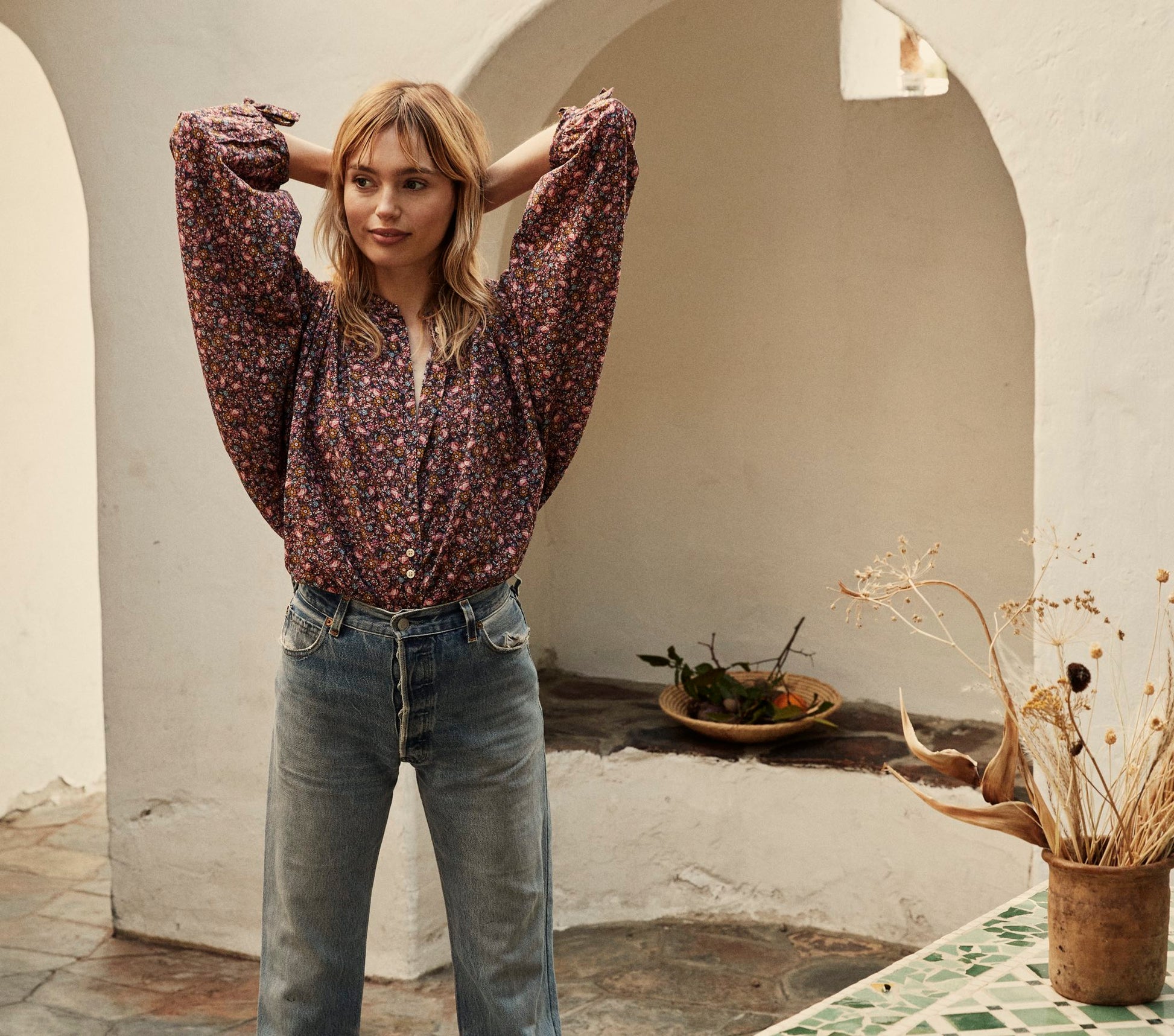 HMD -- O'KEEFFE TOP -- BLUE LAUREL CANYON ROSE view 7
