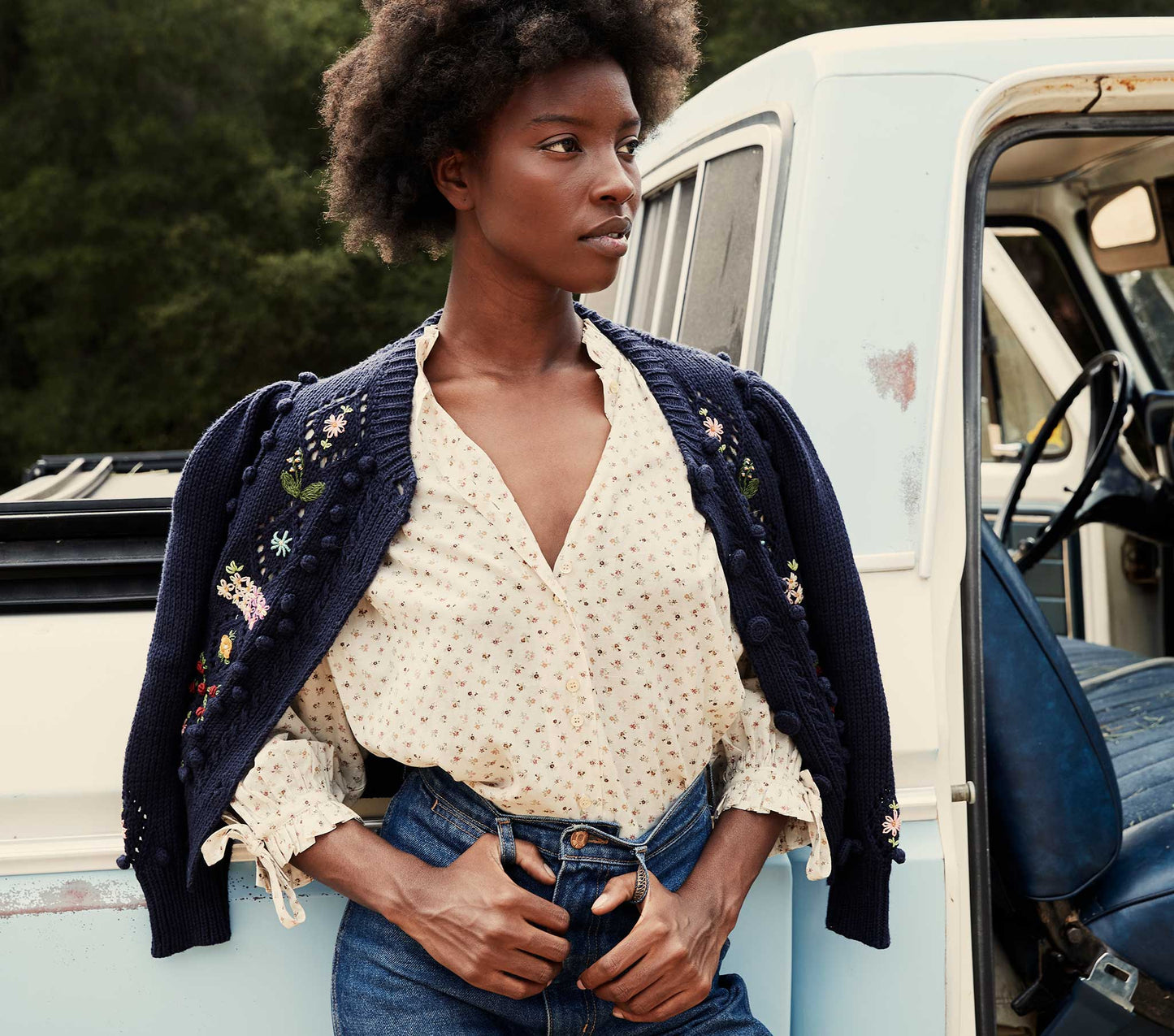 HMD -- ROSE TOP -- CREAM PARC MONCEAU