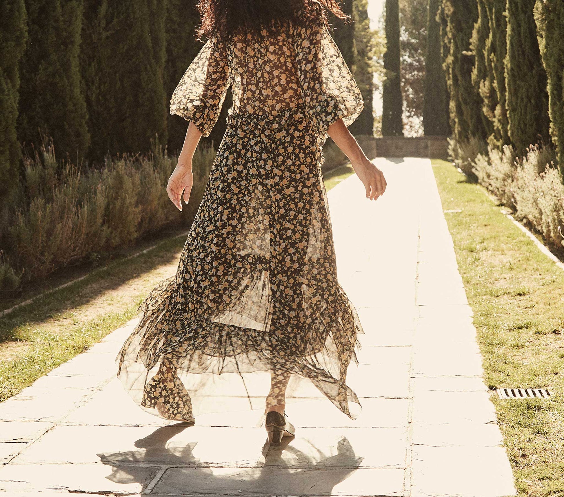 HMD -- SAFFRON DRESS -- DIANTHUS MEADOW view 3
